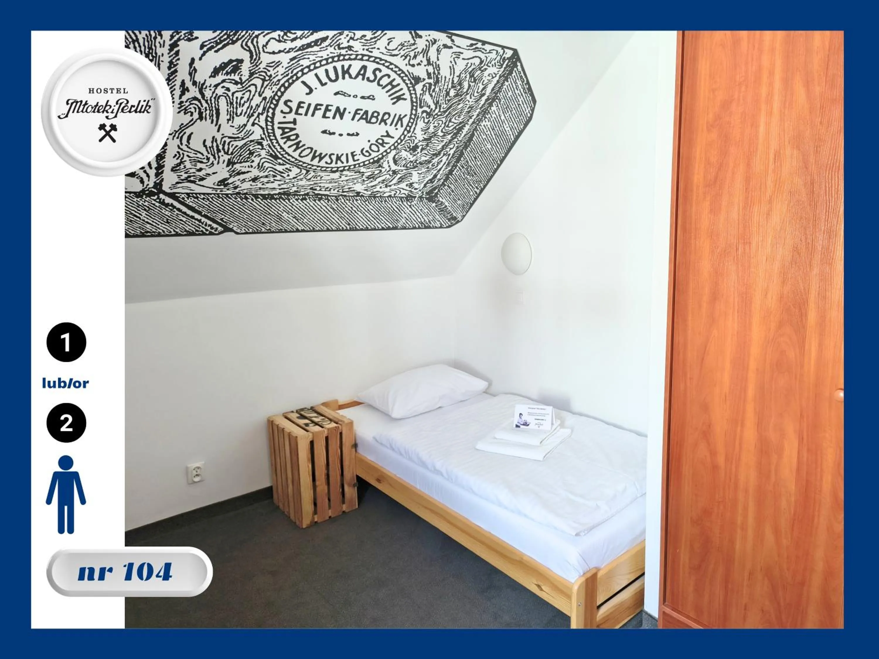 Bed in Hostel Młotek i Perlik