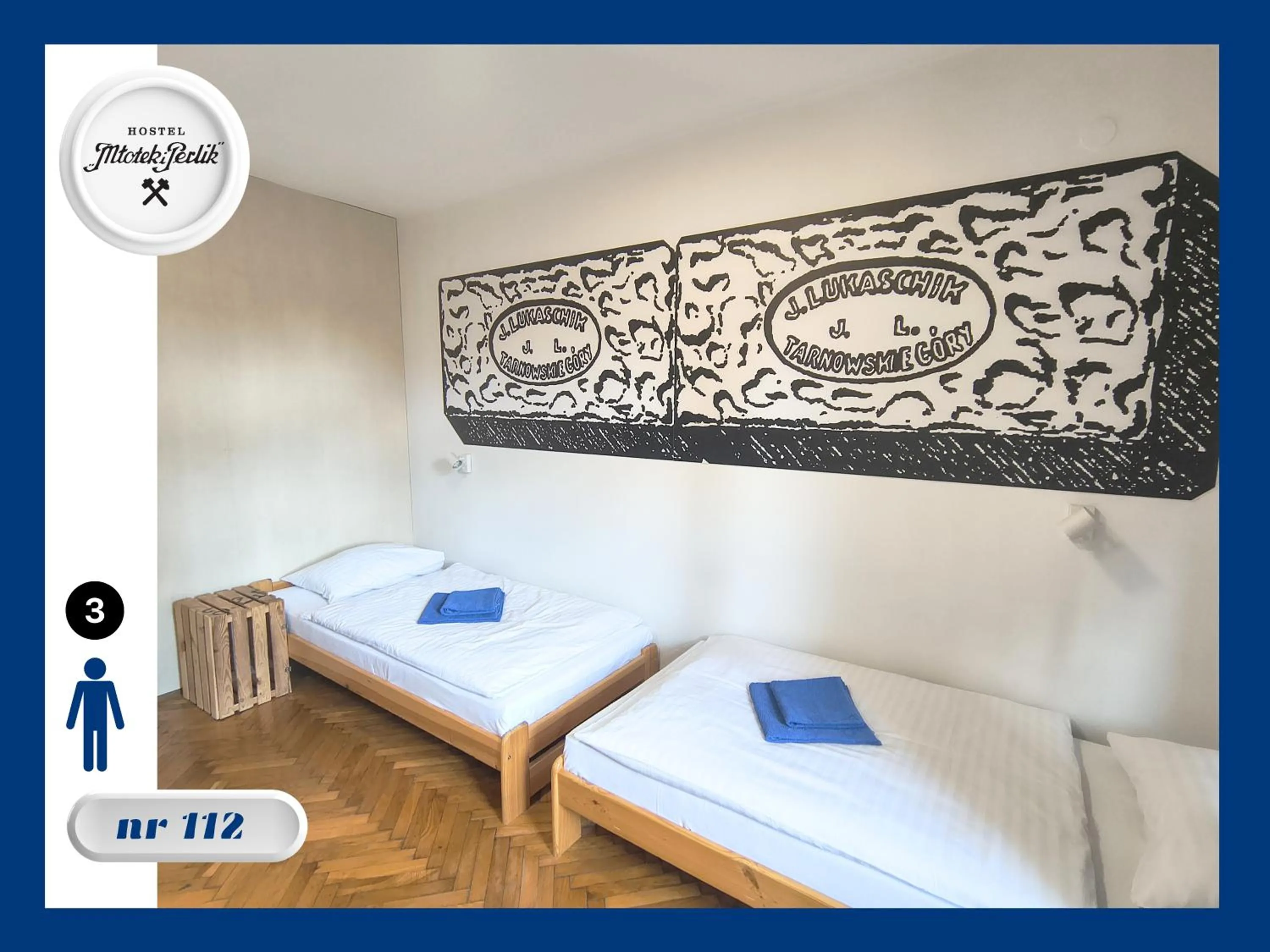Bed in Hostel Młotek i Perlik