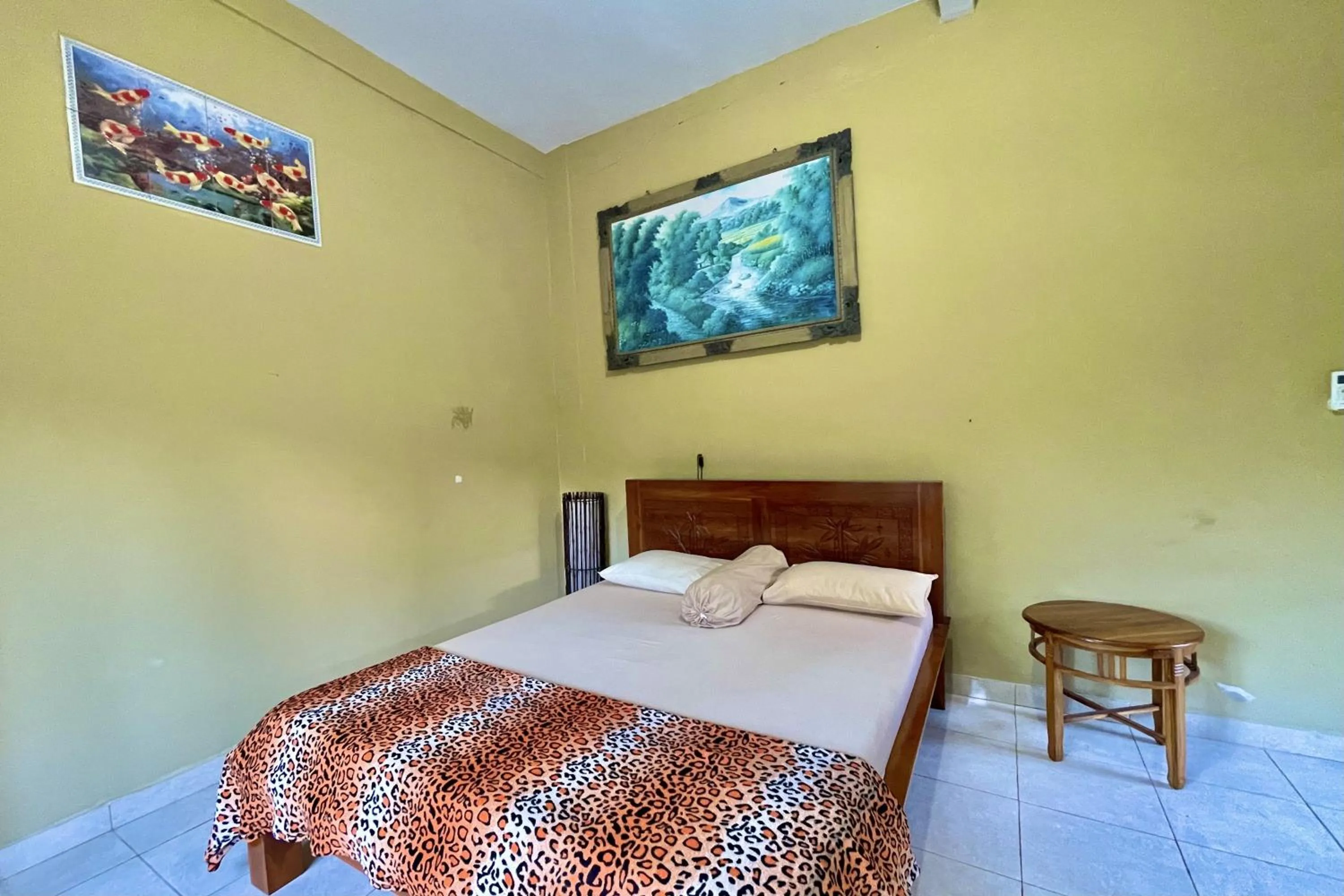 Bed in Mongan Homestay Beside The Belulang Hot Spring