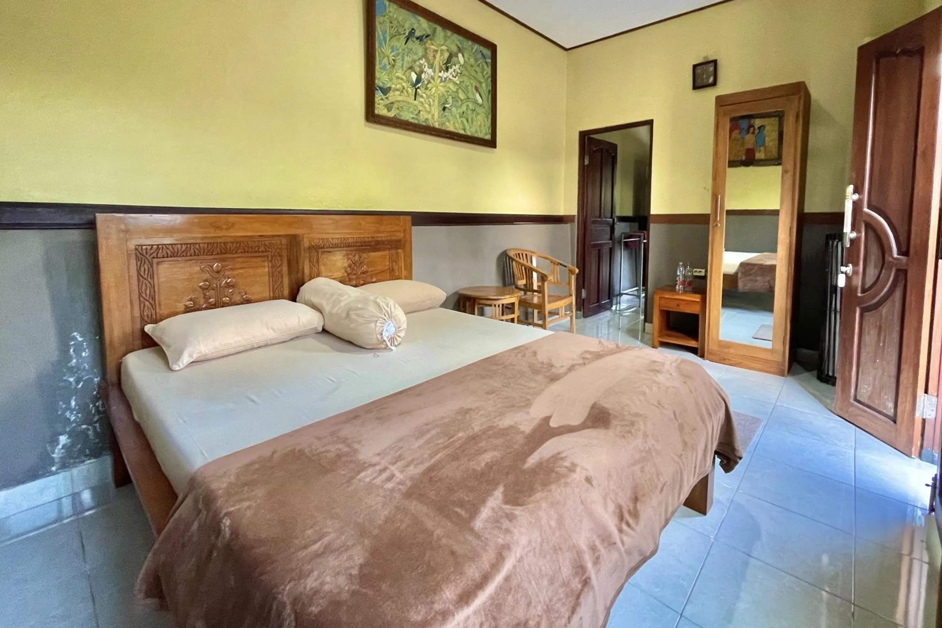 Bed in Mongan Homestay Beside The Belulang Hot Spring