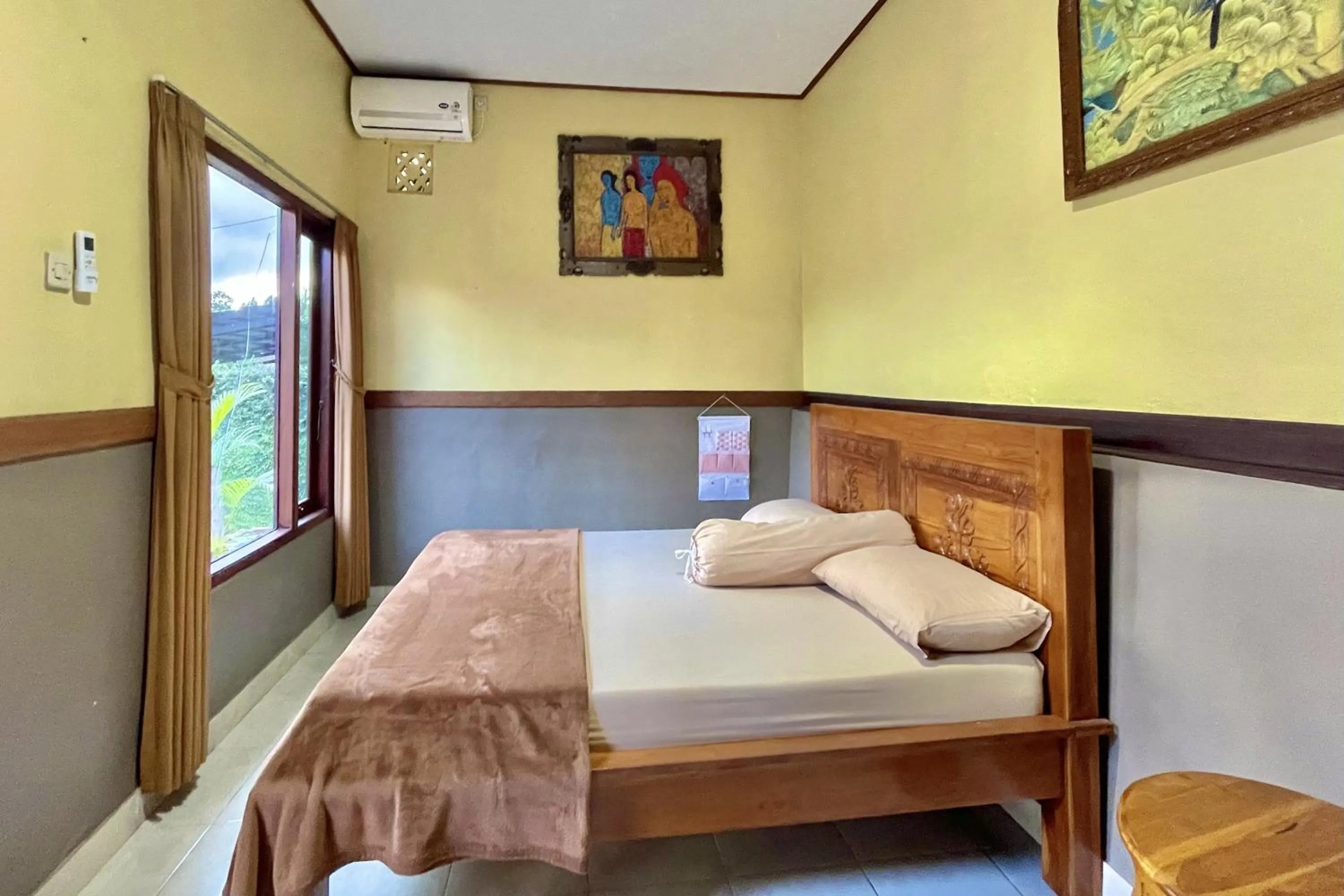 Bed in Mongan Homestay Beside The Belulang Hot Spring