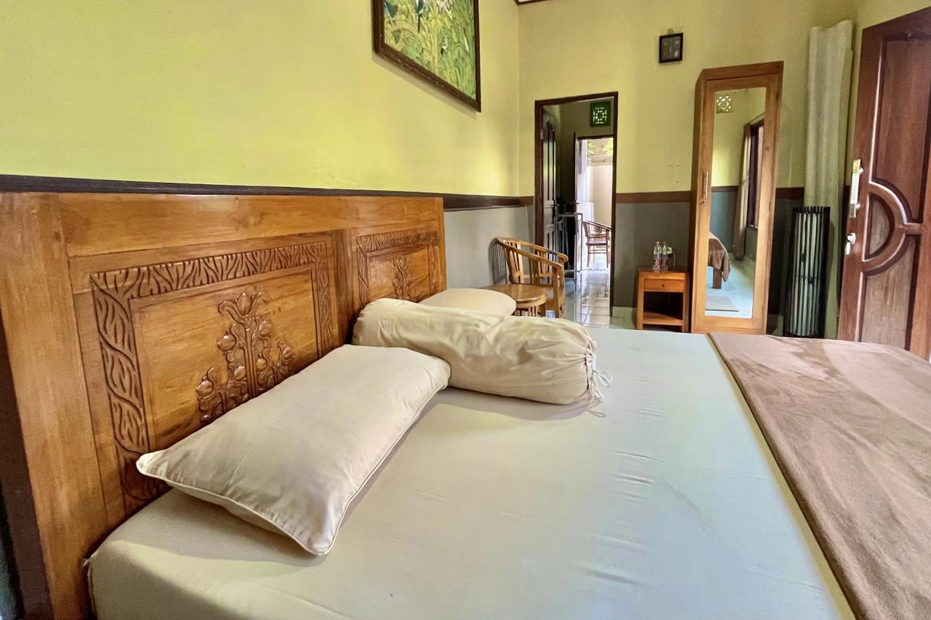 Bed in Mongan Homestay Beside The Belulang Hot Spring