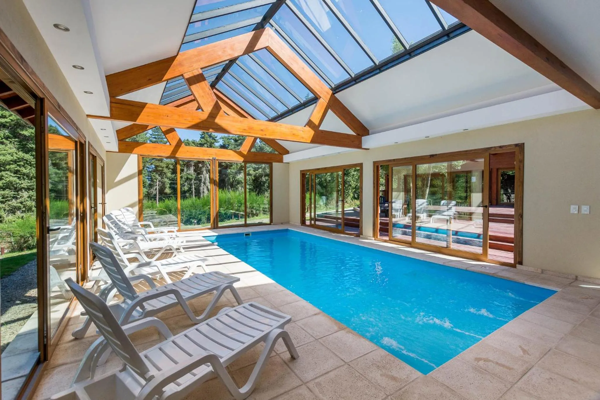 Pool view in Solar Selvana - Casas de montaña
