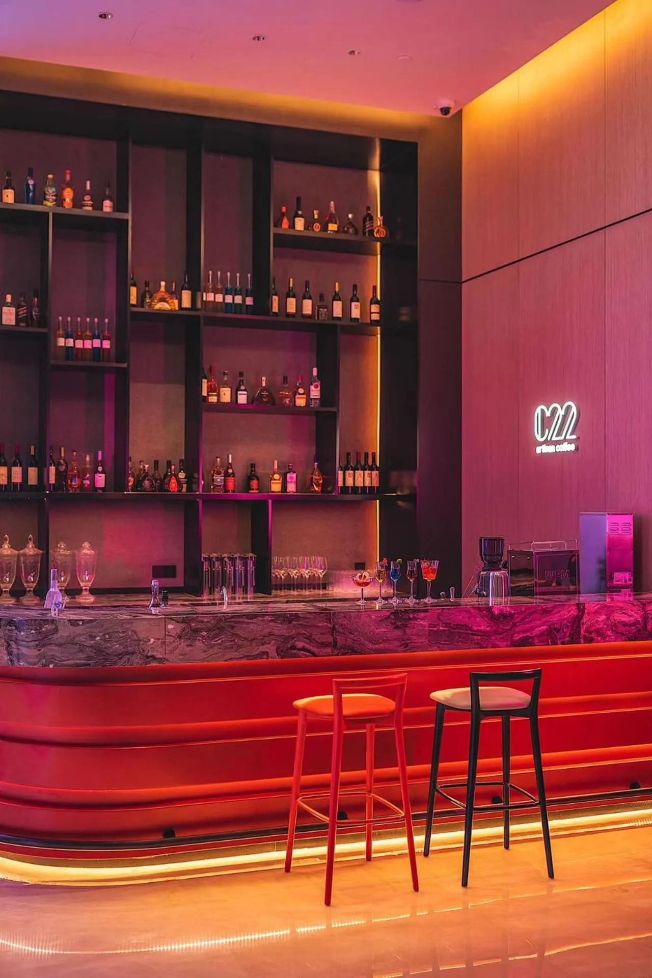 Lounge or bar in Mustel Hotel Knowledge City Guangzhou