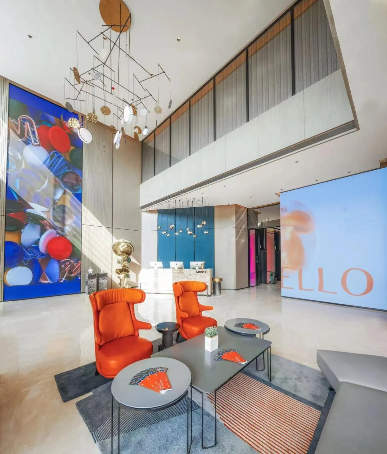 Seating area in Mustel Hotel Knowledge City Guangzhou