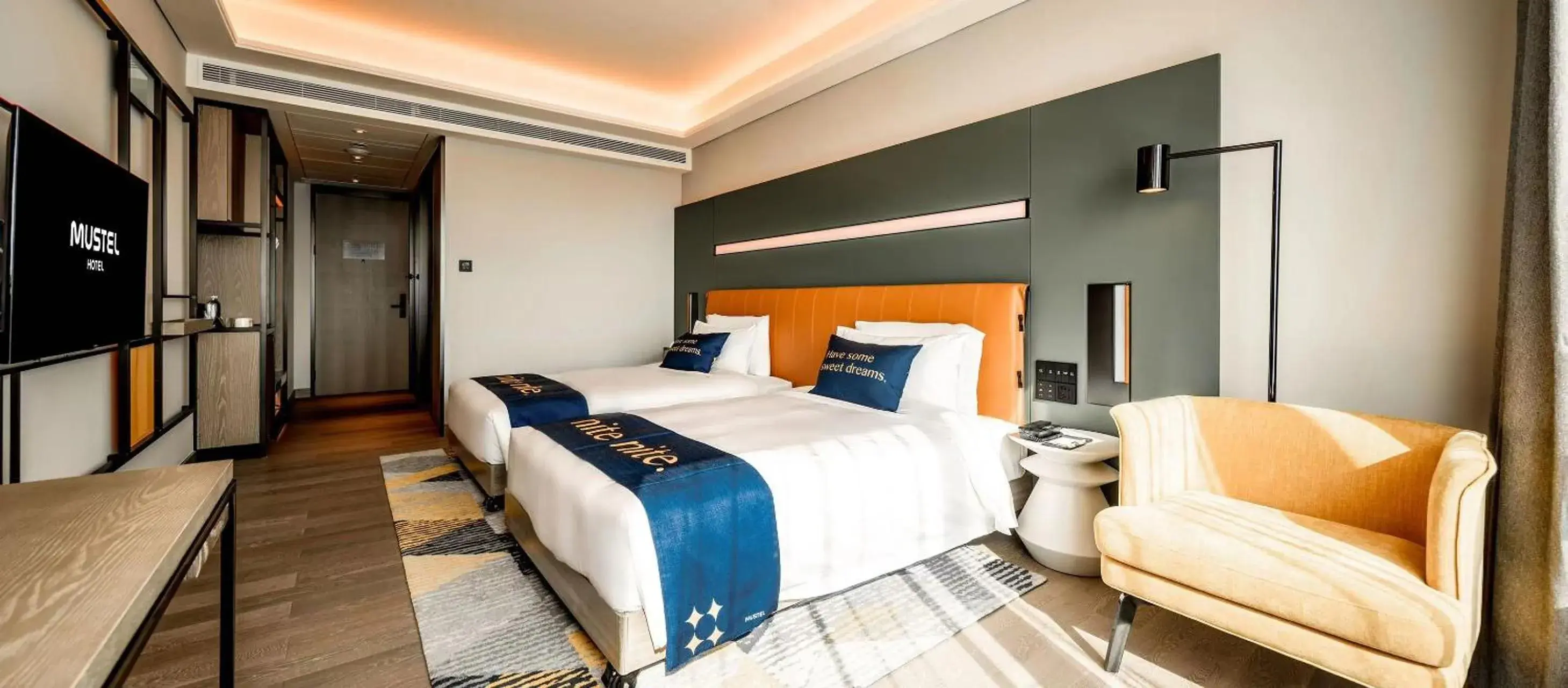 Photo of the whole room, Bed in Mustel Hotel Knowledge City Guangzhou Photo of the whole room, Bed in Mustel Hotel Knowledge City Guangzhou