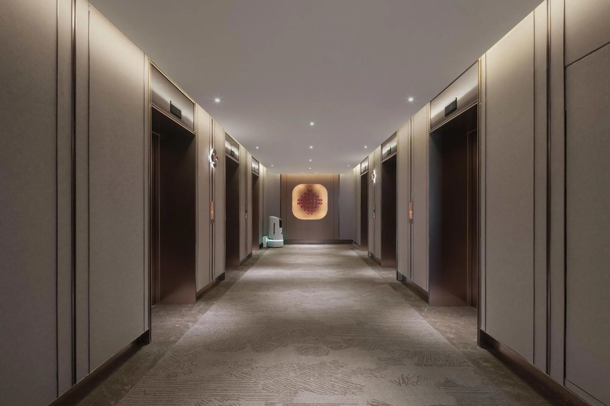 Decorative detail in Holiday Inn Shanghai Huaxia by IHG - overlooking city scenery at Sky View Restaurant