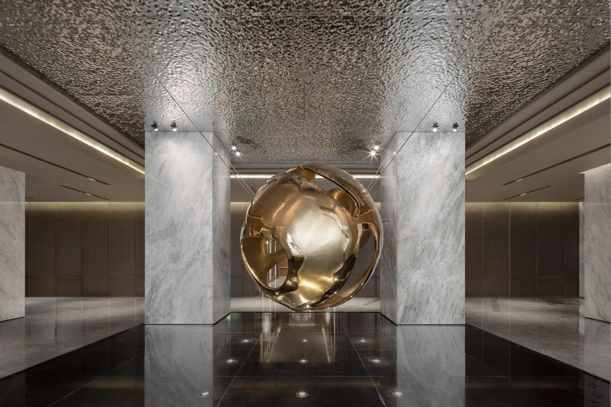 Property building in Holiday Inn Shanghai Huaxia by IHG - overlooking city scenery at Sky View Restaurant