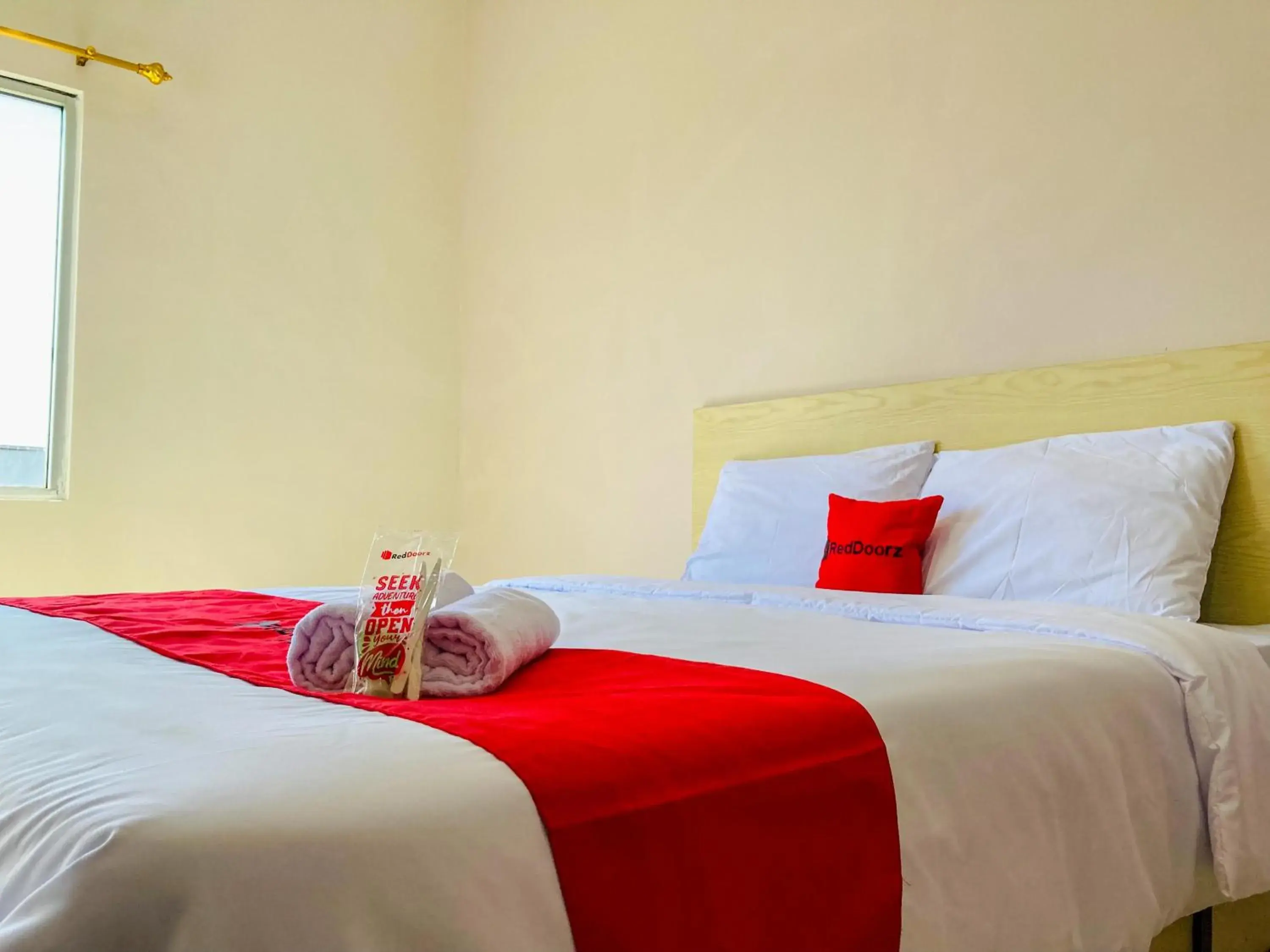 Bed in RedDoorz near Lippo Mall Yogyakarta Bed in RedDoorz near Lippo Mall Yogyakarta