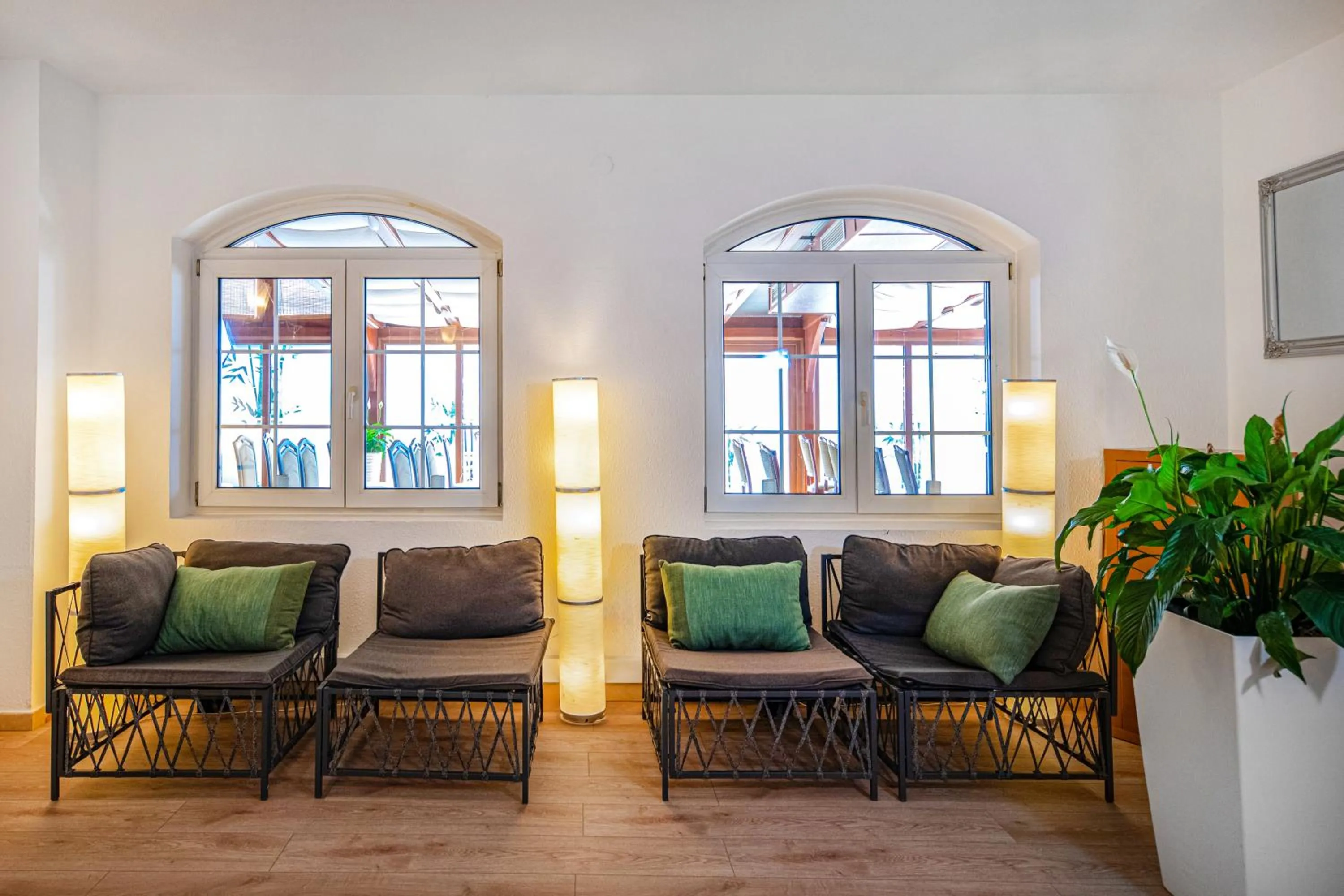 Seating area in Hotel Kiss