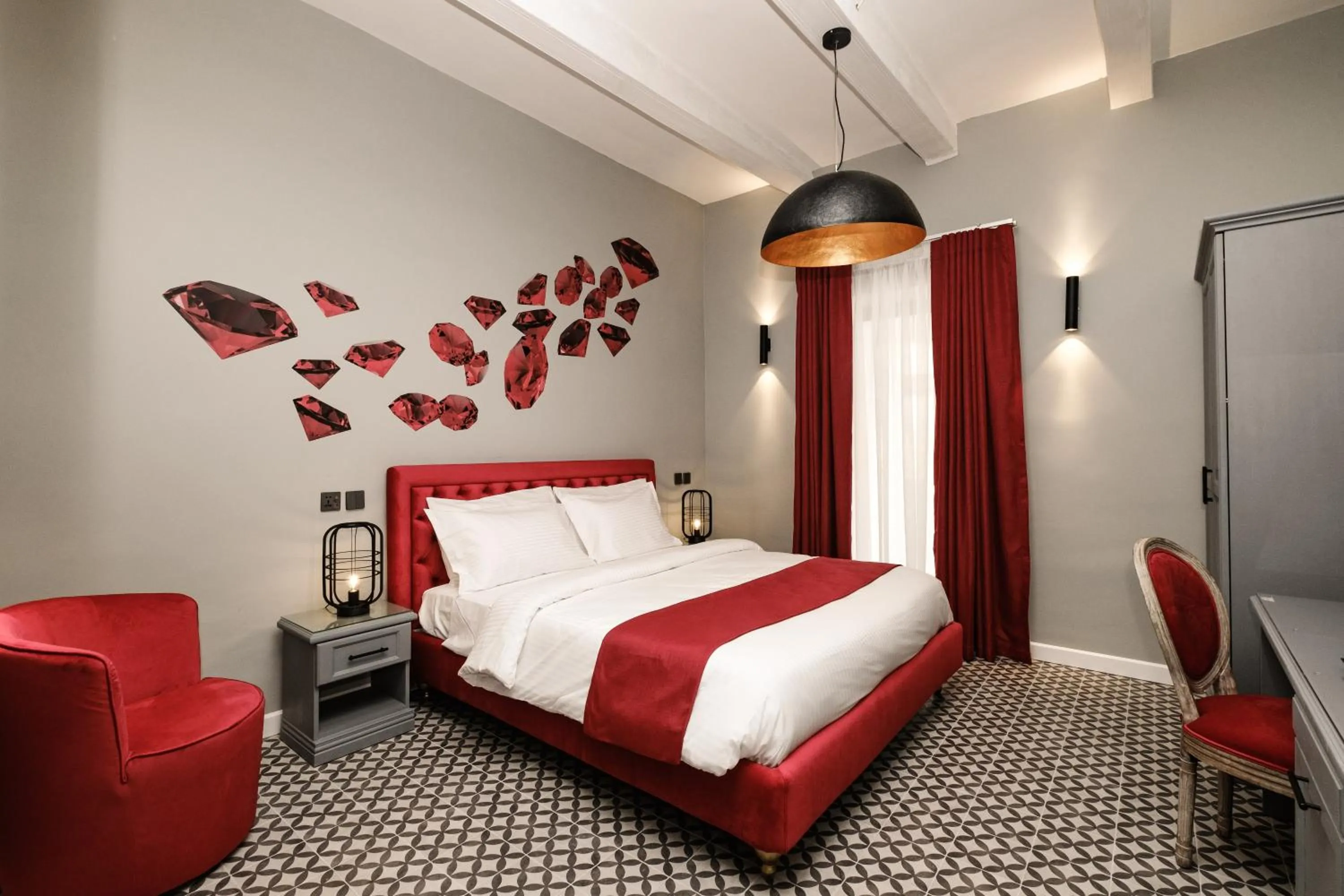 Decorative detail, Bed in Casa Reale Boutique Hotel