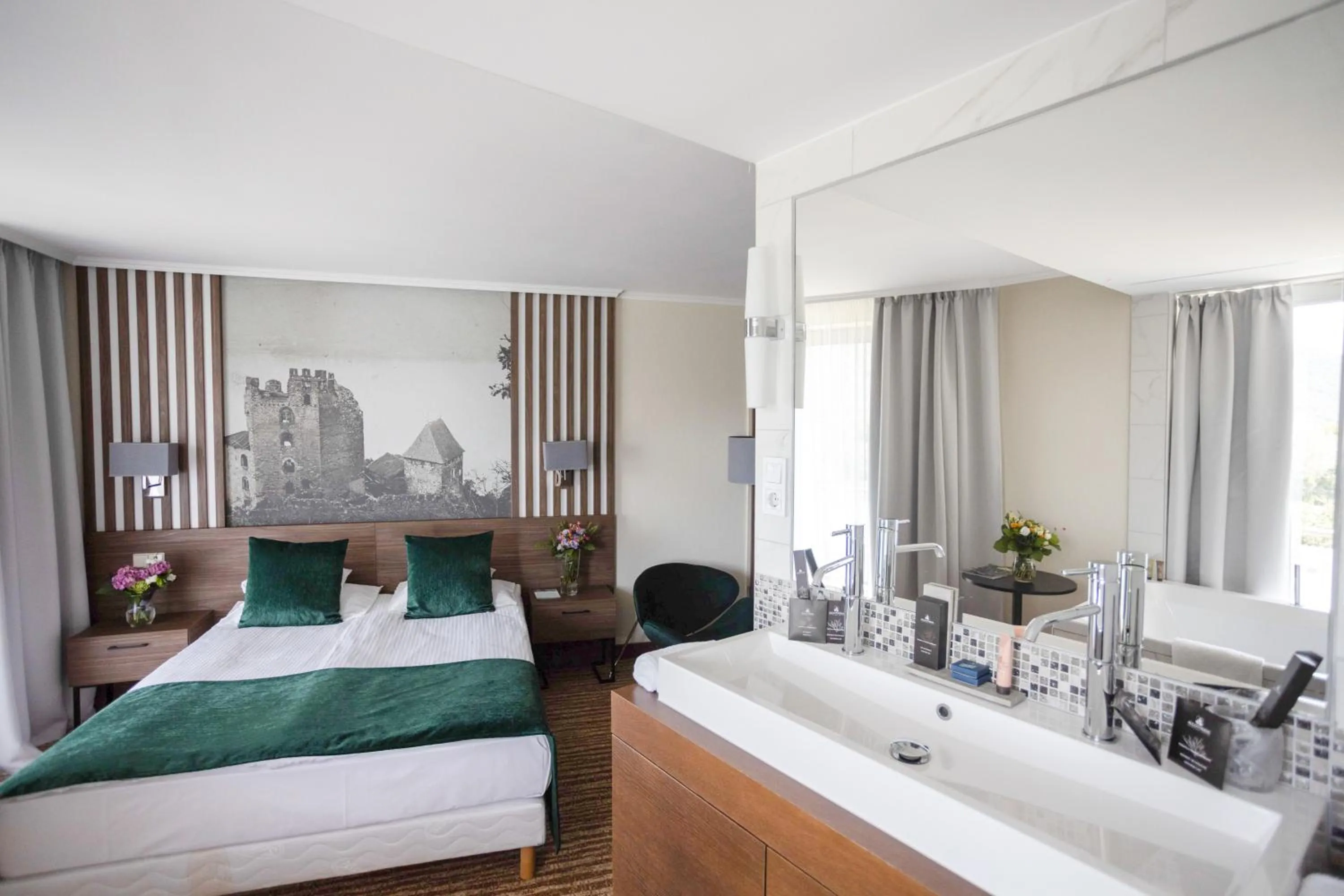 Bed in Thermal Hotel Visegrád