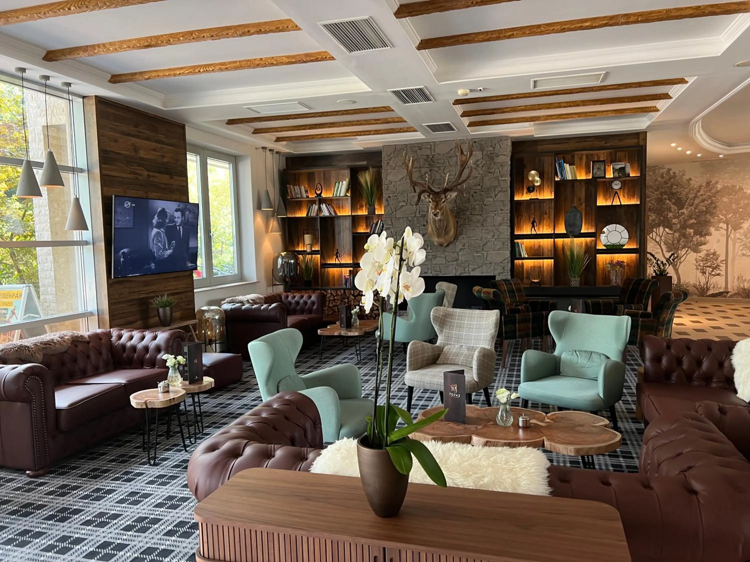 Lobby or reception in Thermal Hotel Visegrád