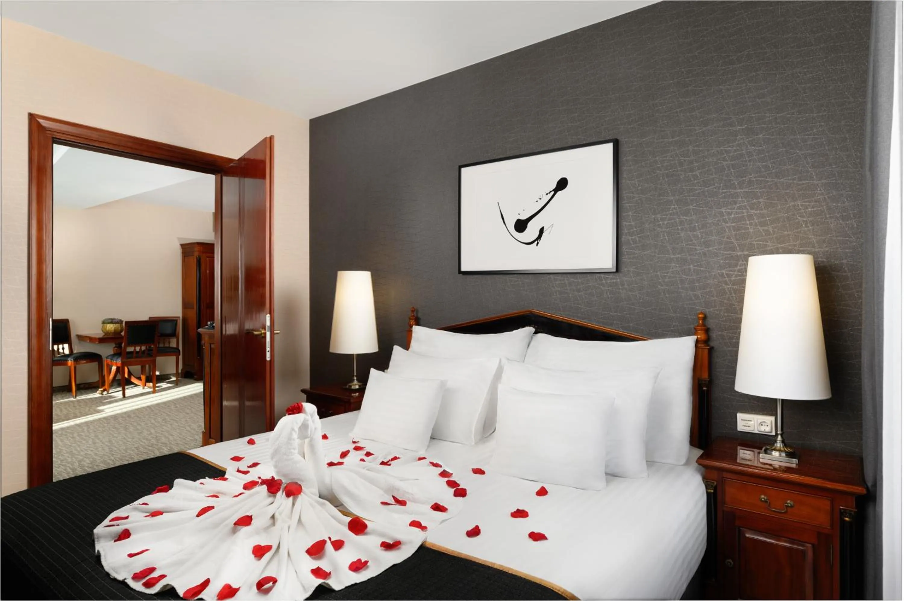 Bed in Hotel Divinus