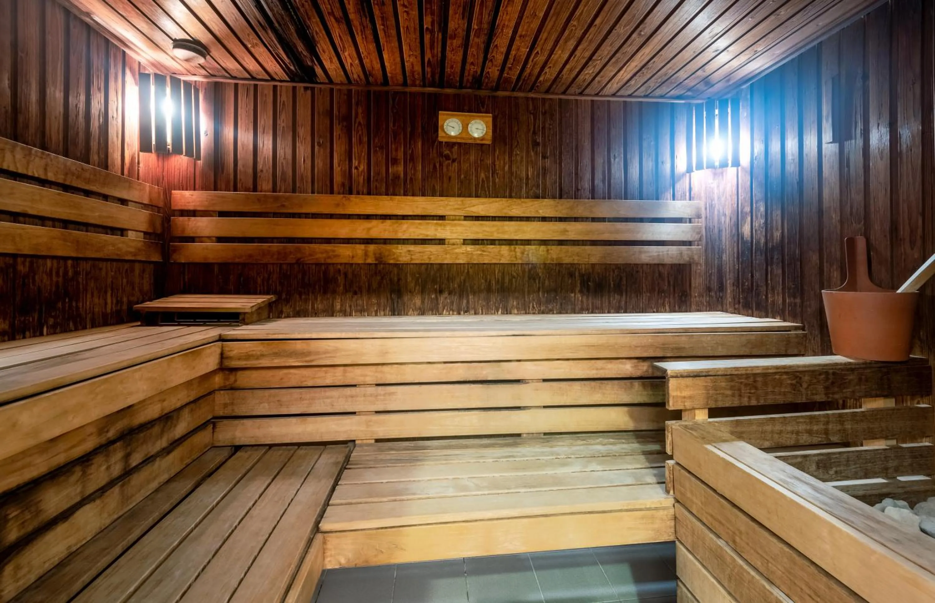 Sauna in Aquarell Hotel