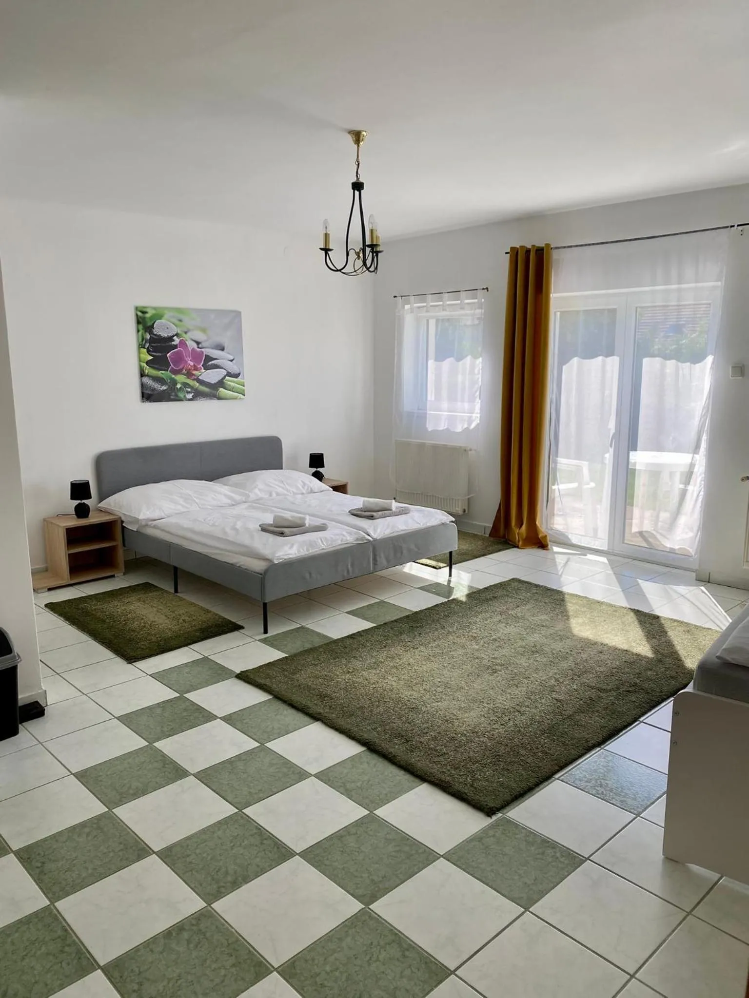 Bed in Appartementhaus 5. Jahreszeit