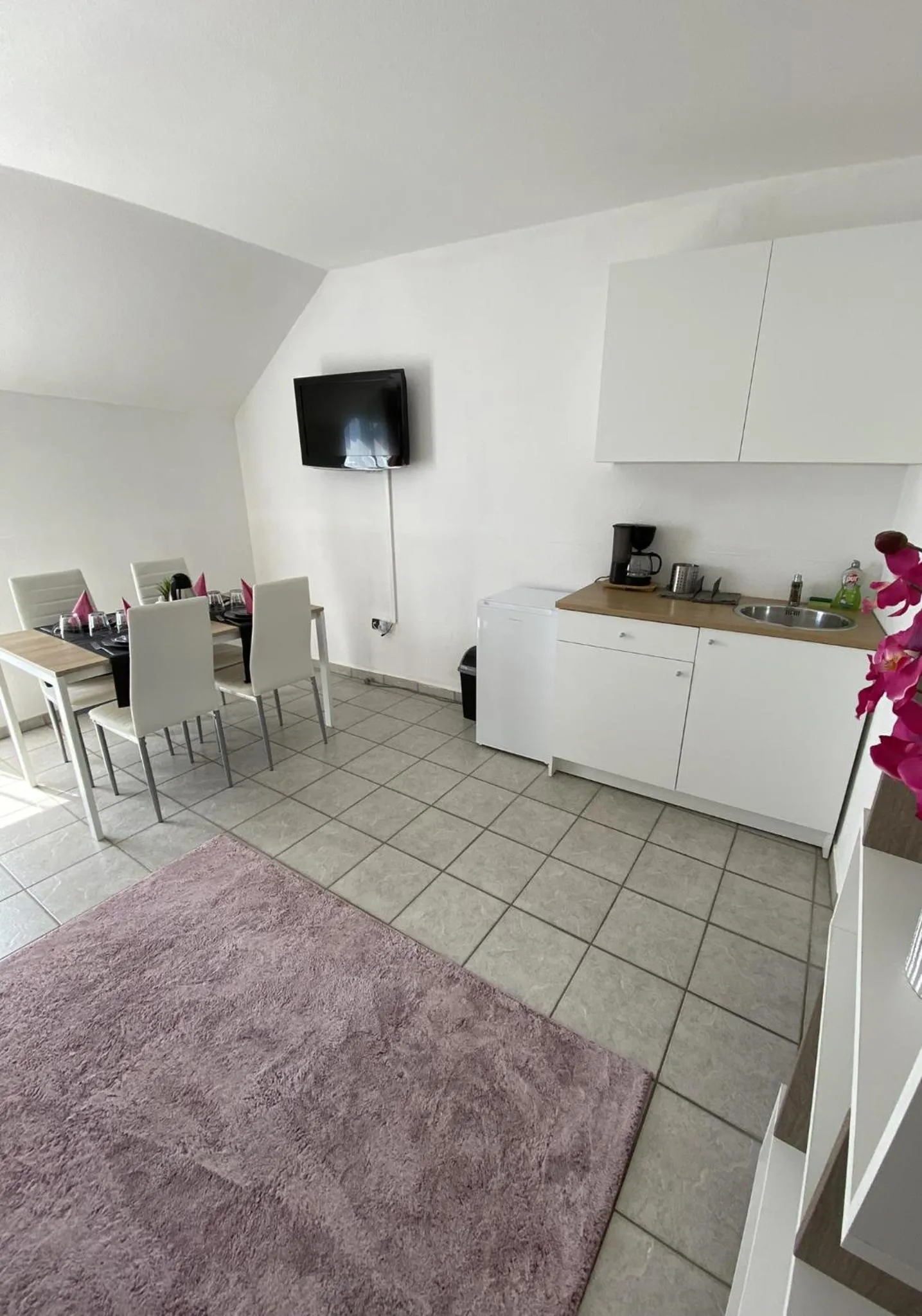 Kitchen or kitchenette in Appartementhaus 5. Jahreszeit