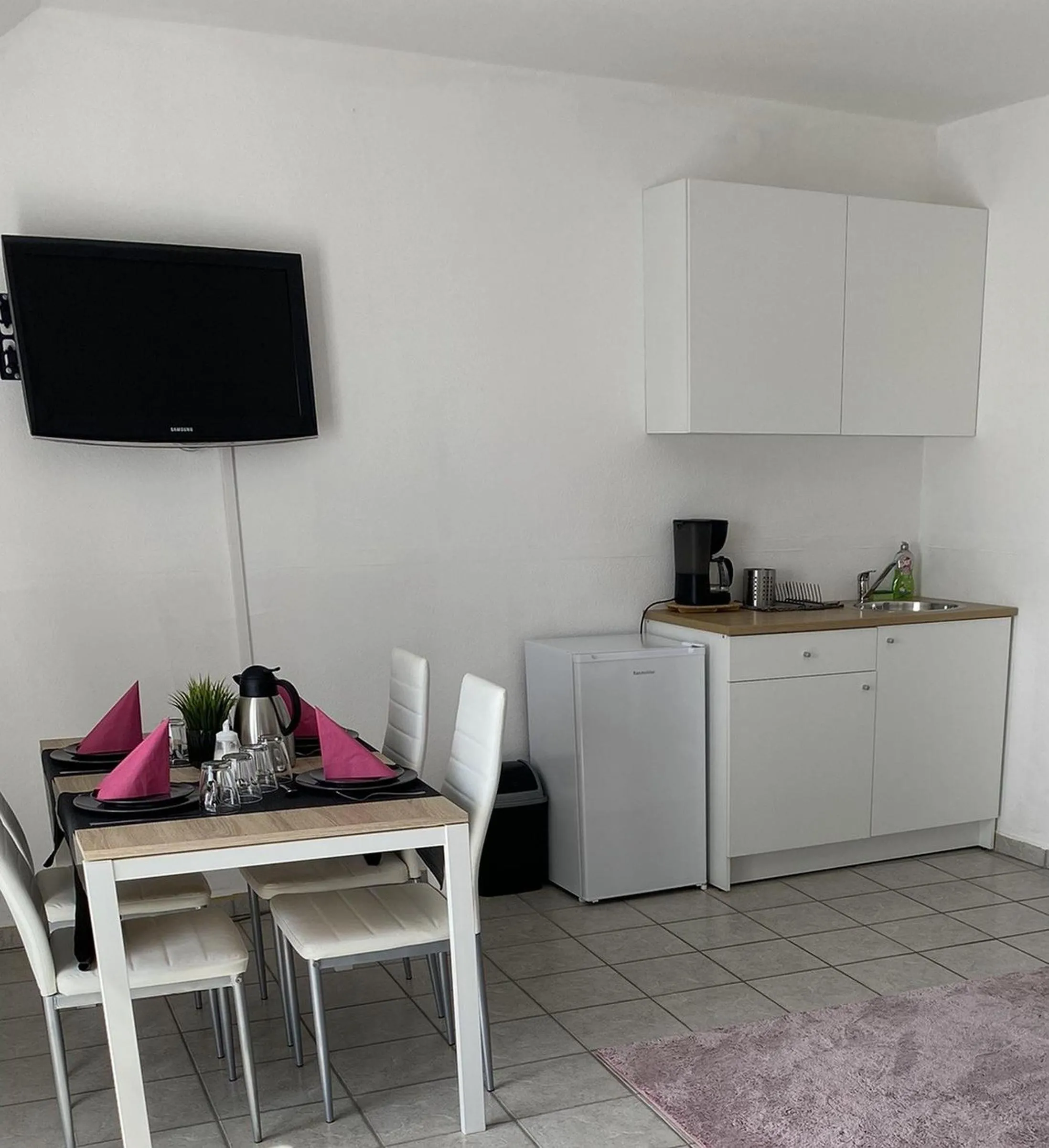 Kitchen or kitchenette in Appartementhaus 5. Jahreszeit