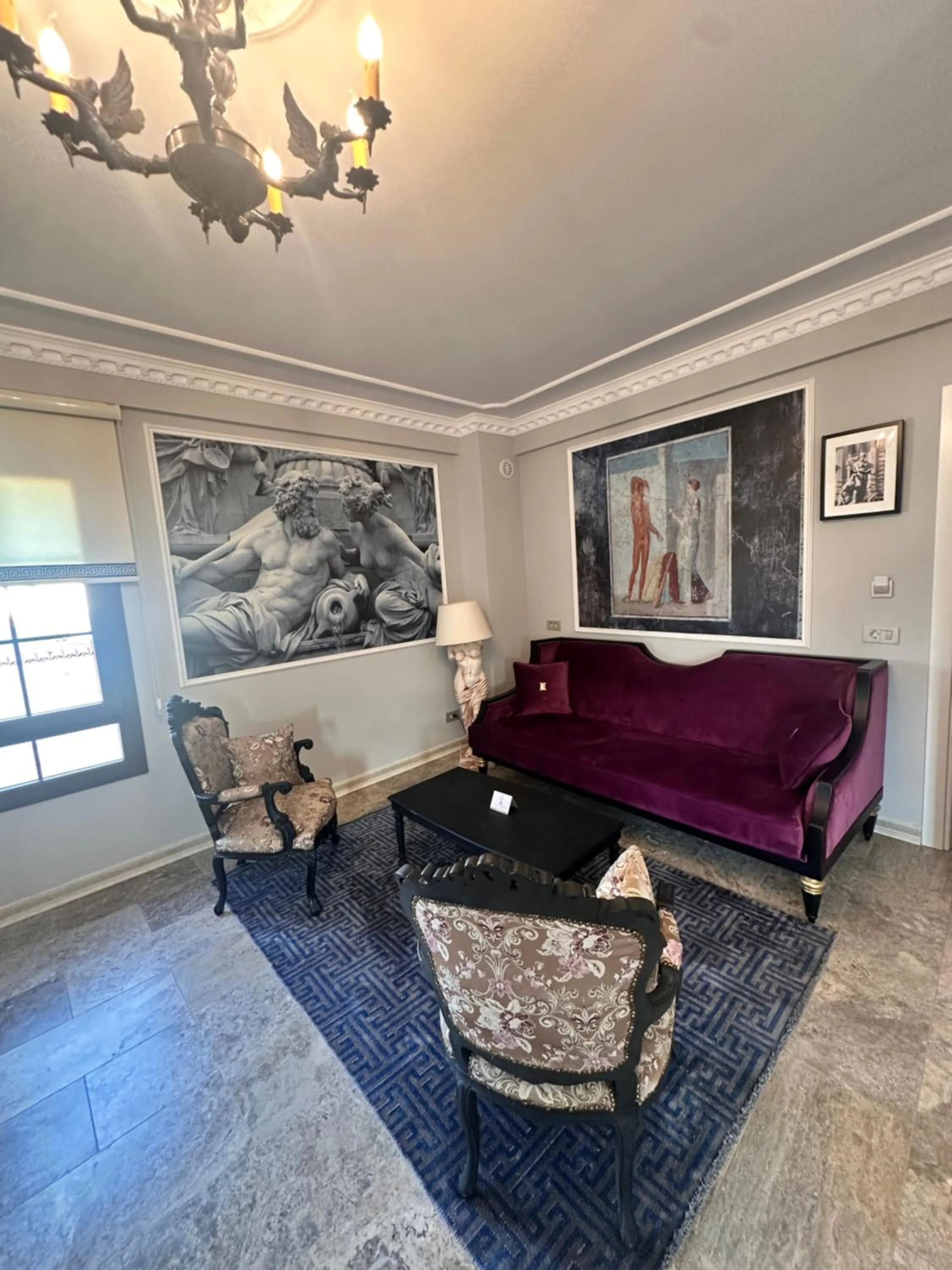 Seating area in Villa Ephesus Hotel