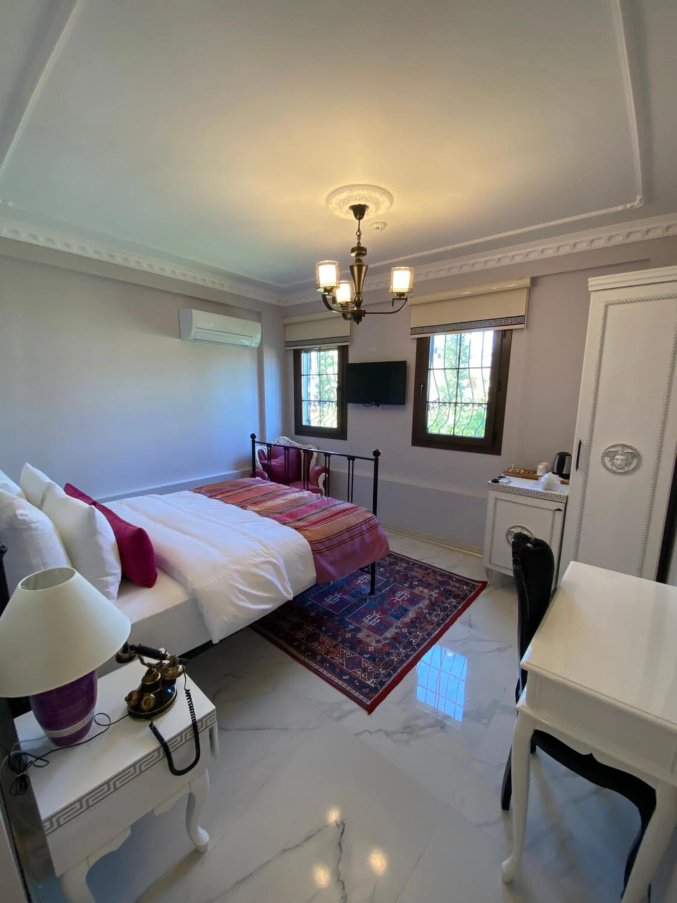 Seating area, Bed in Villa Ephesus Hotel