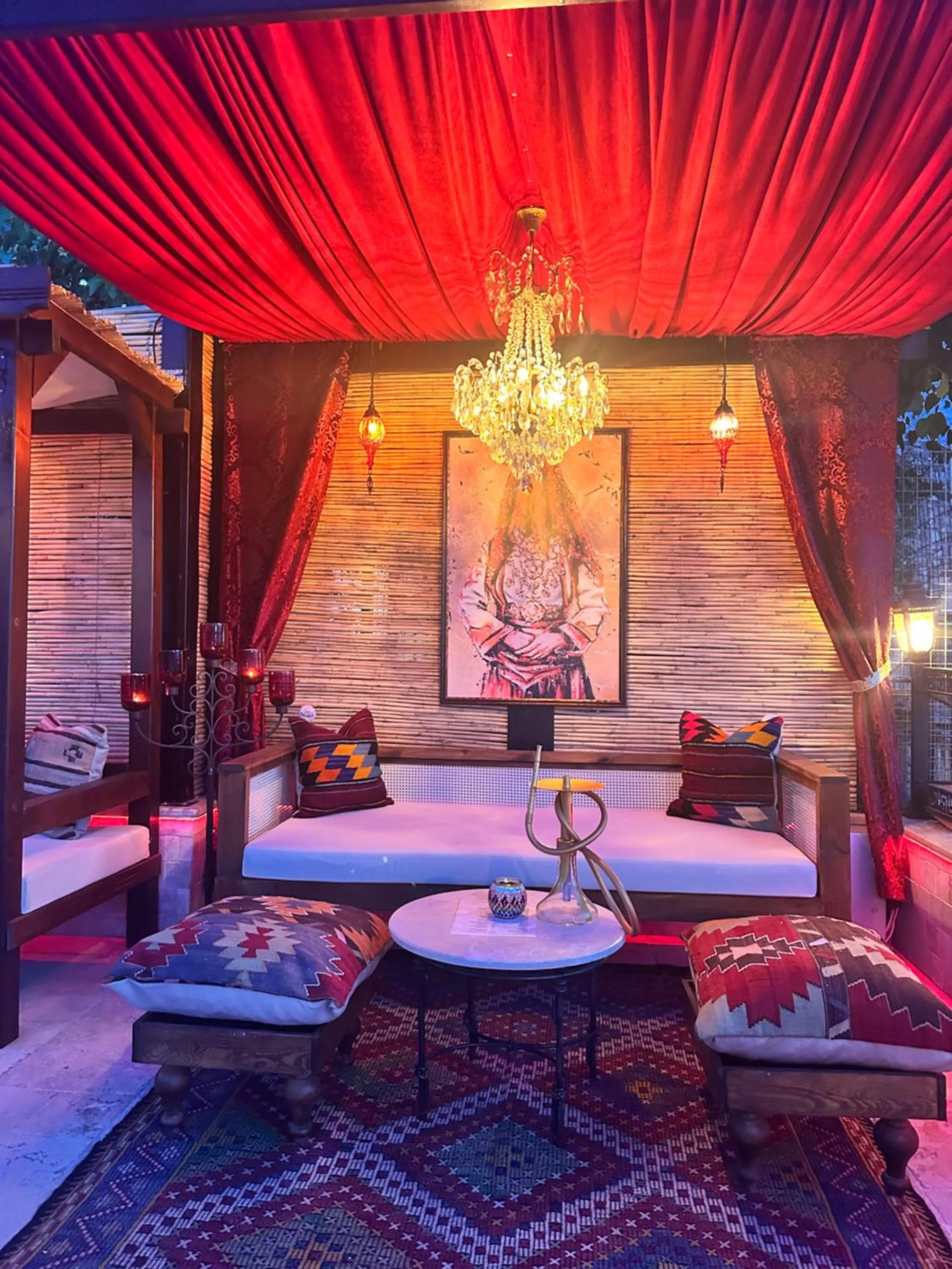 Patio, Bed in Villa Ephesus Hotel