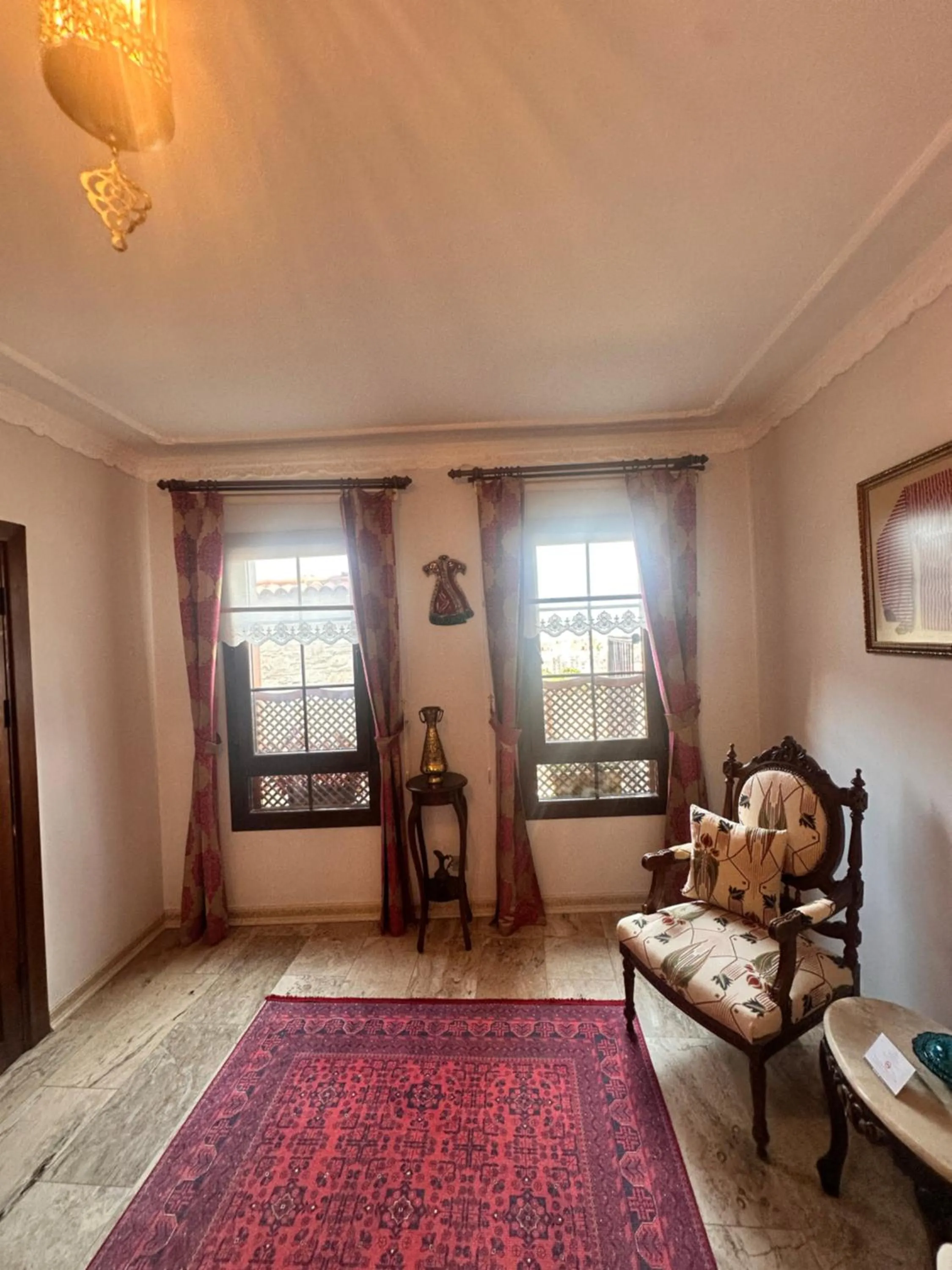 Seating area in Villa Ephesus Hotel