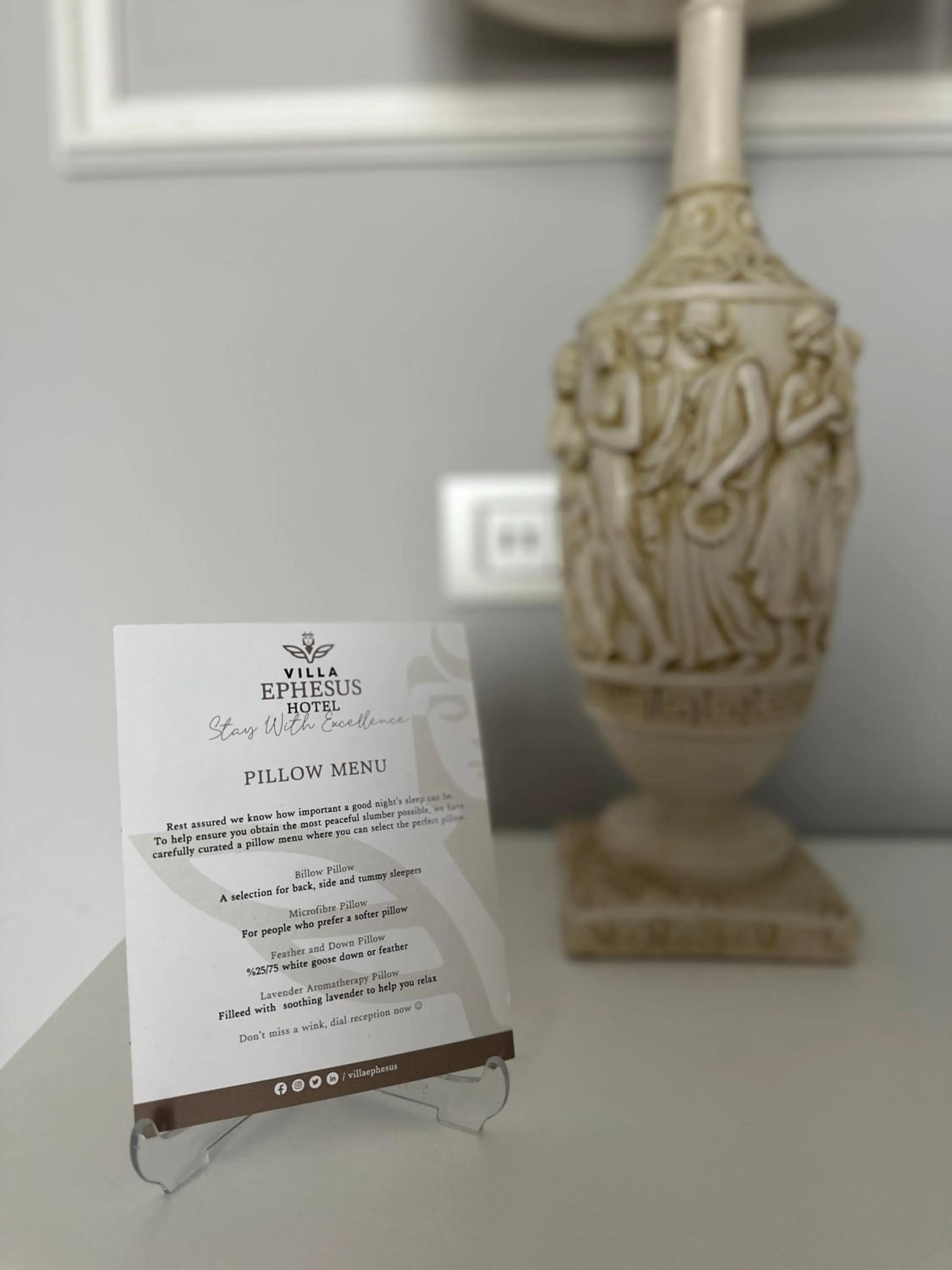 Bed in Villa Ephesus Hotel