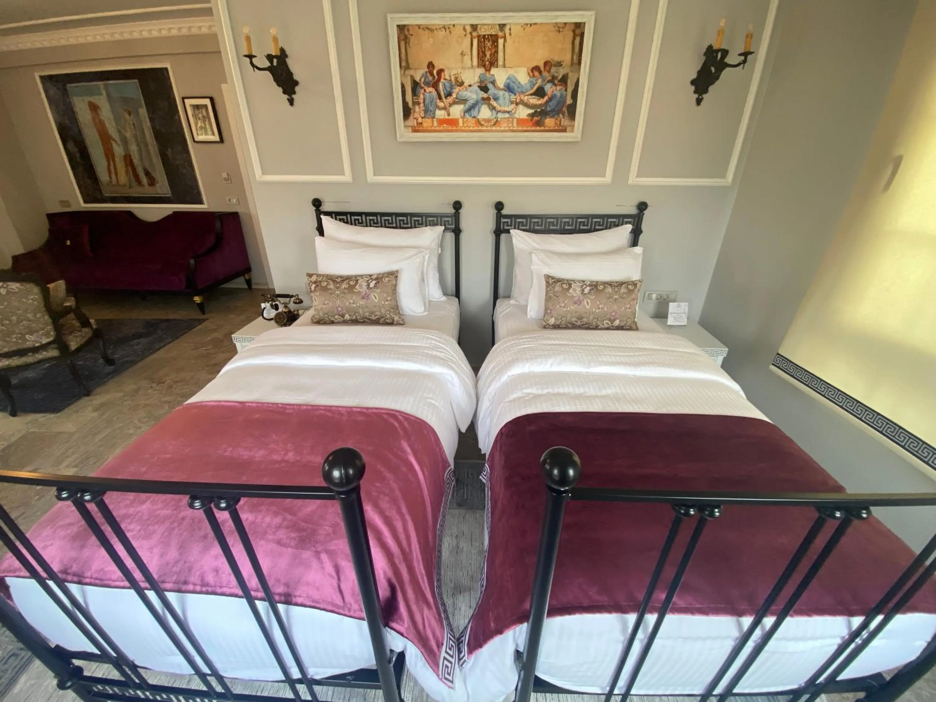 Bed in Villa Ephesus Hotel