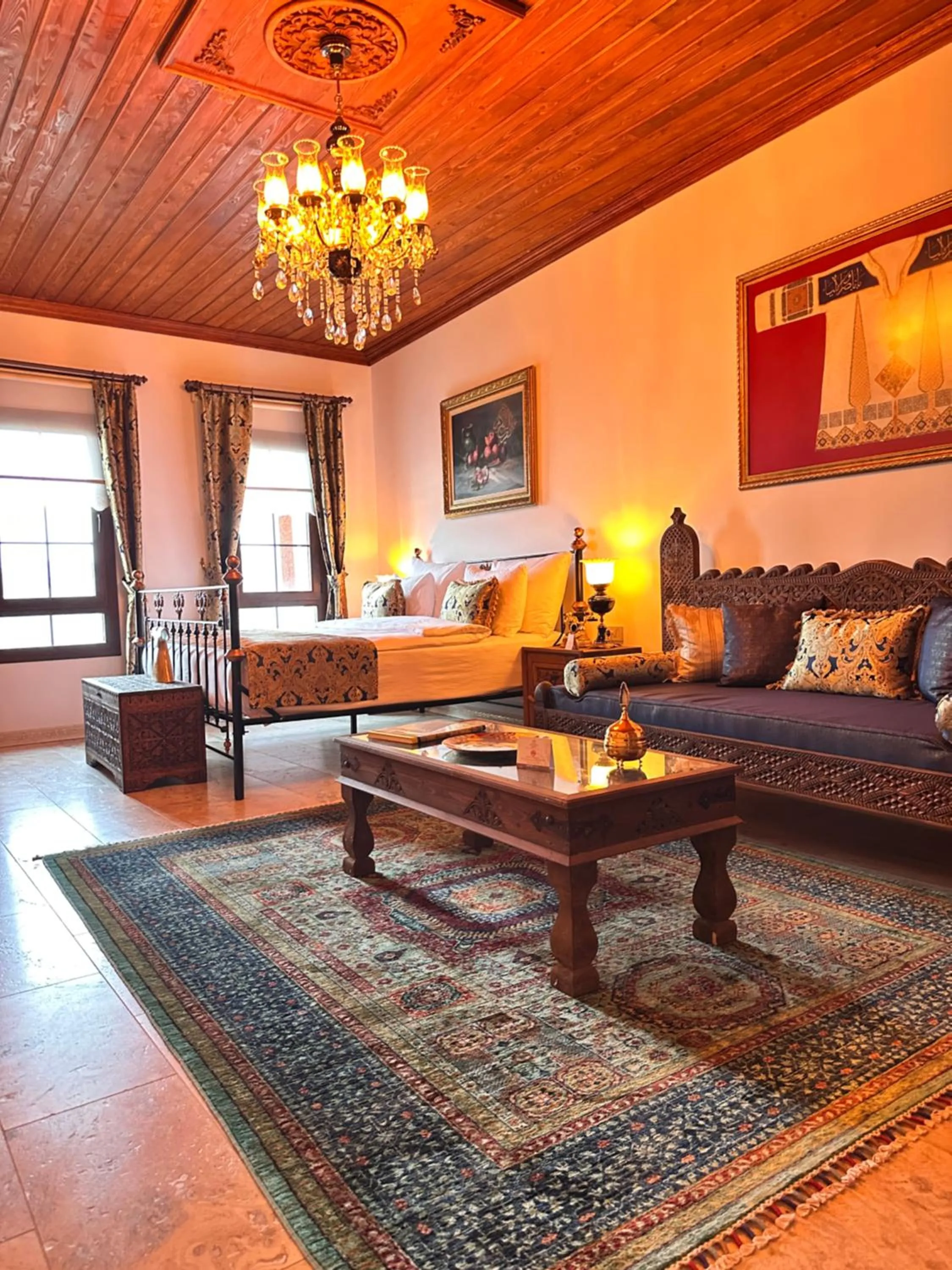 Seating area in Villa Ephesus Hotel