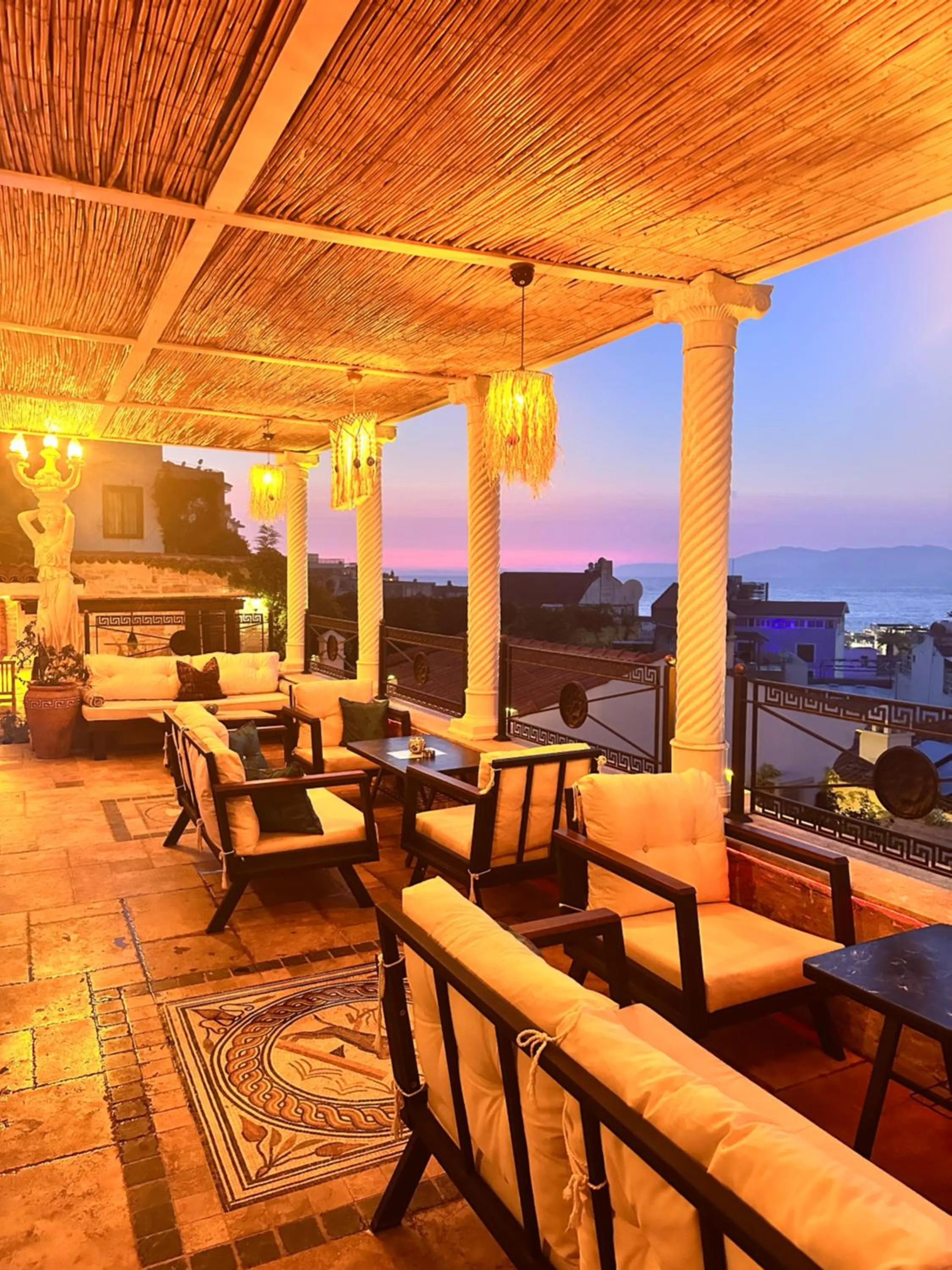 Seating area in Villa Ephesus Hotel