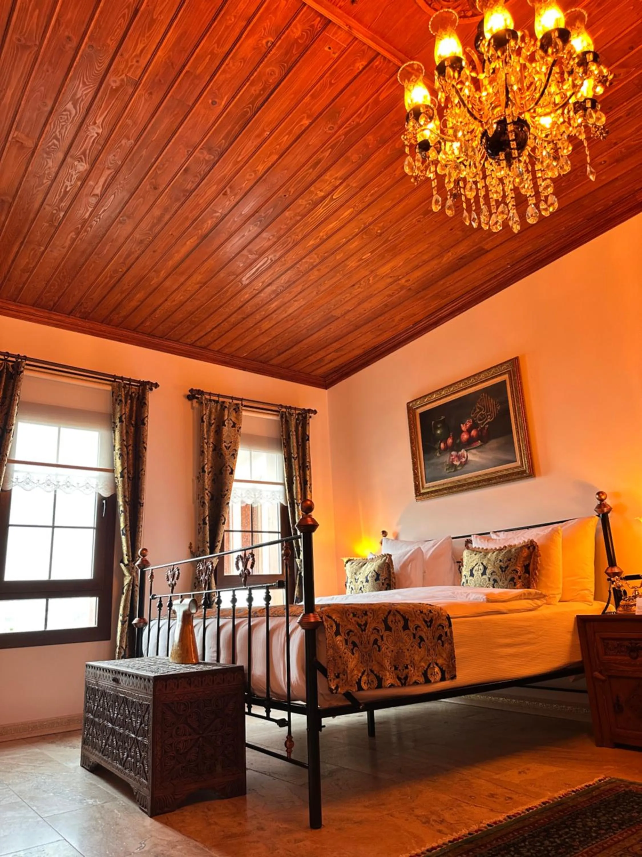 Bed in Villa Ephesus Hotel