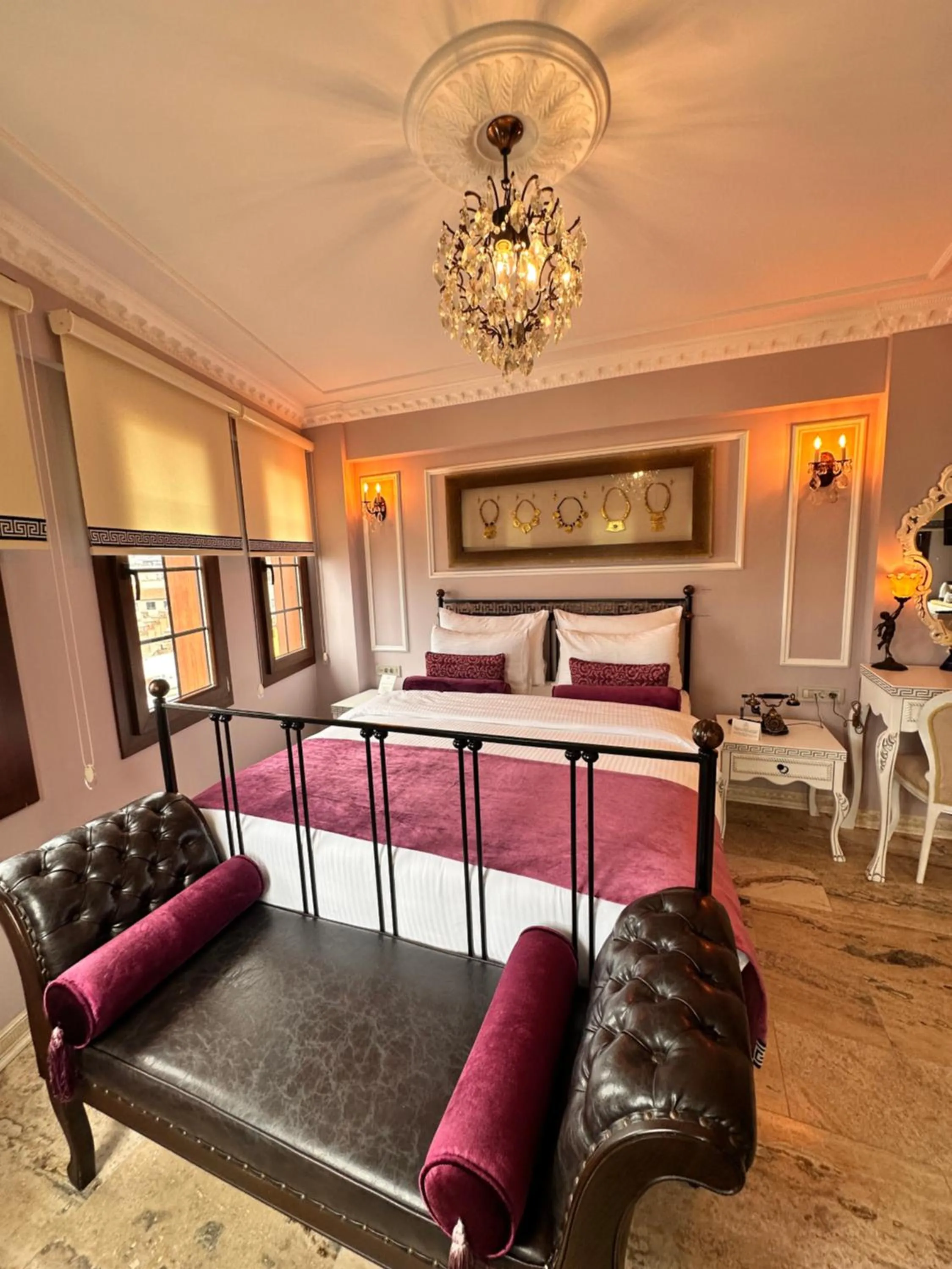 Bed in Villa Ephesus Hotel