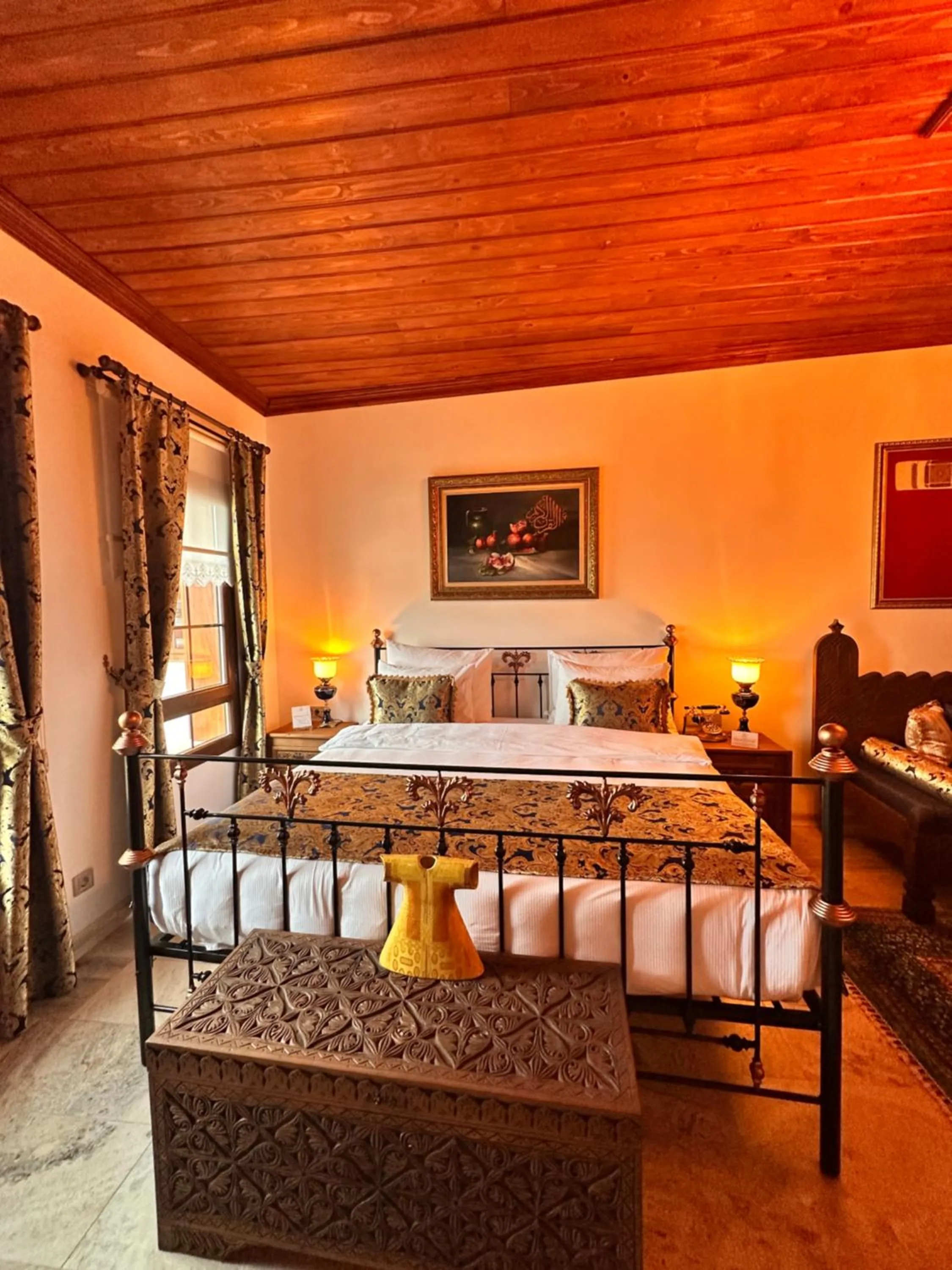 Bed in Villa Ephesus Hotel