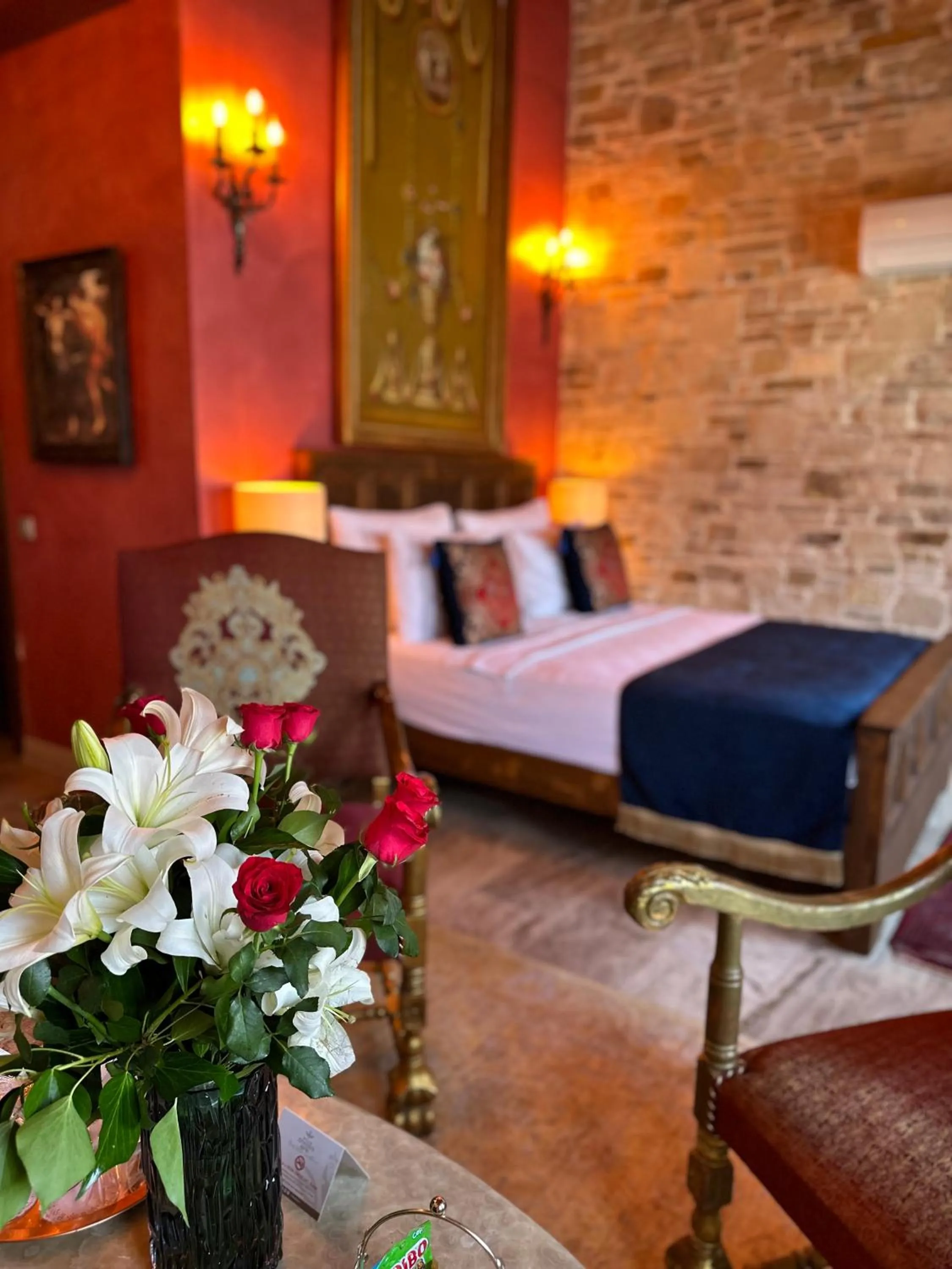 Seating area, Bed in Villa Ephesus Hotel