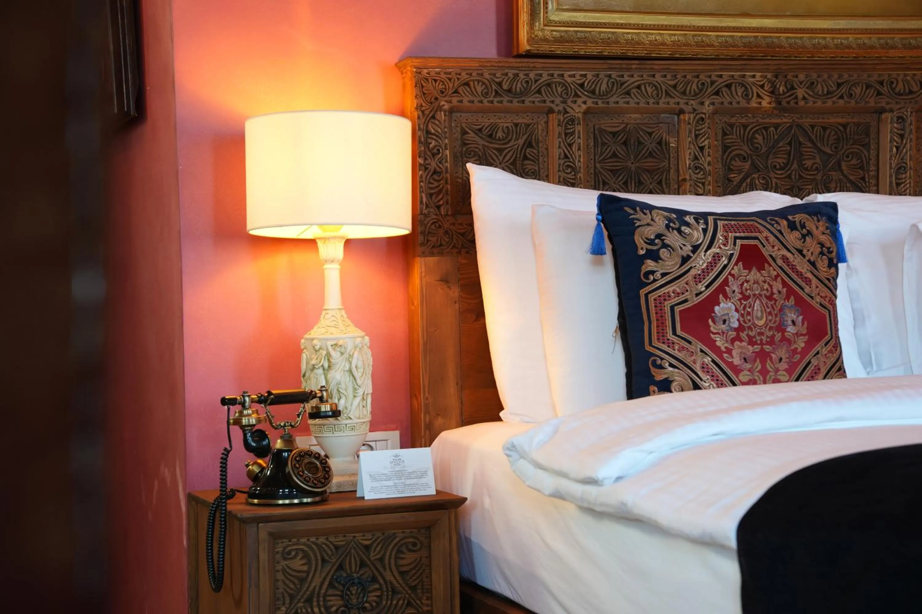 Bed in Villa Ephesus Hotel