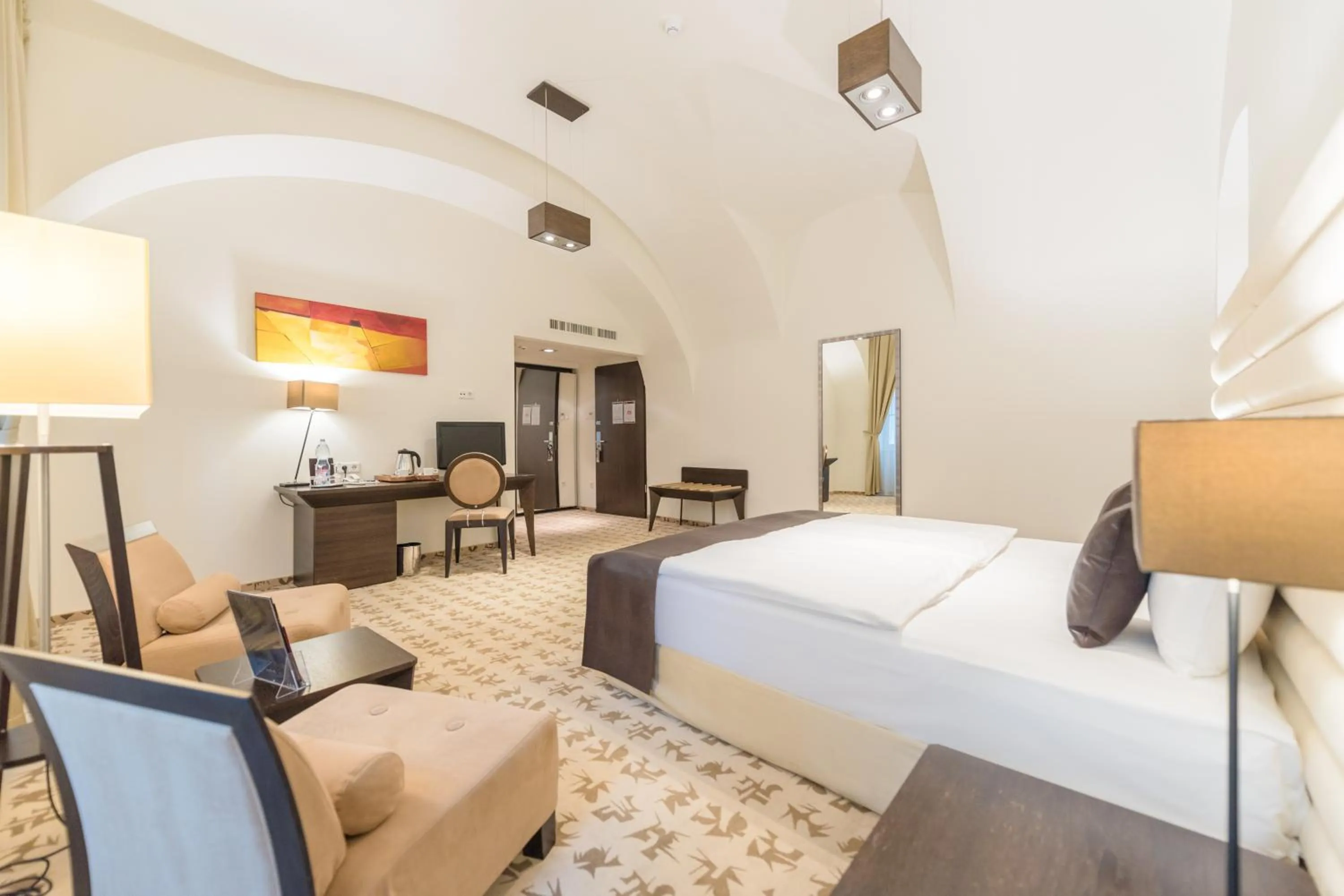 Bed in Buda Castle Hotel Budapest