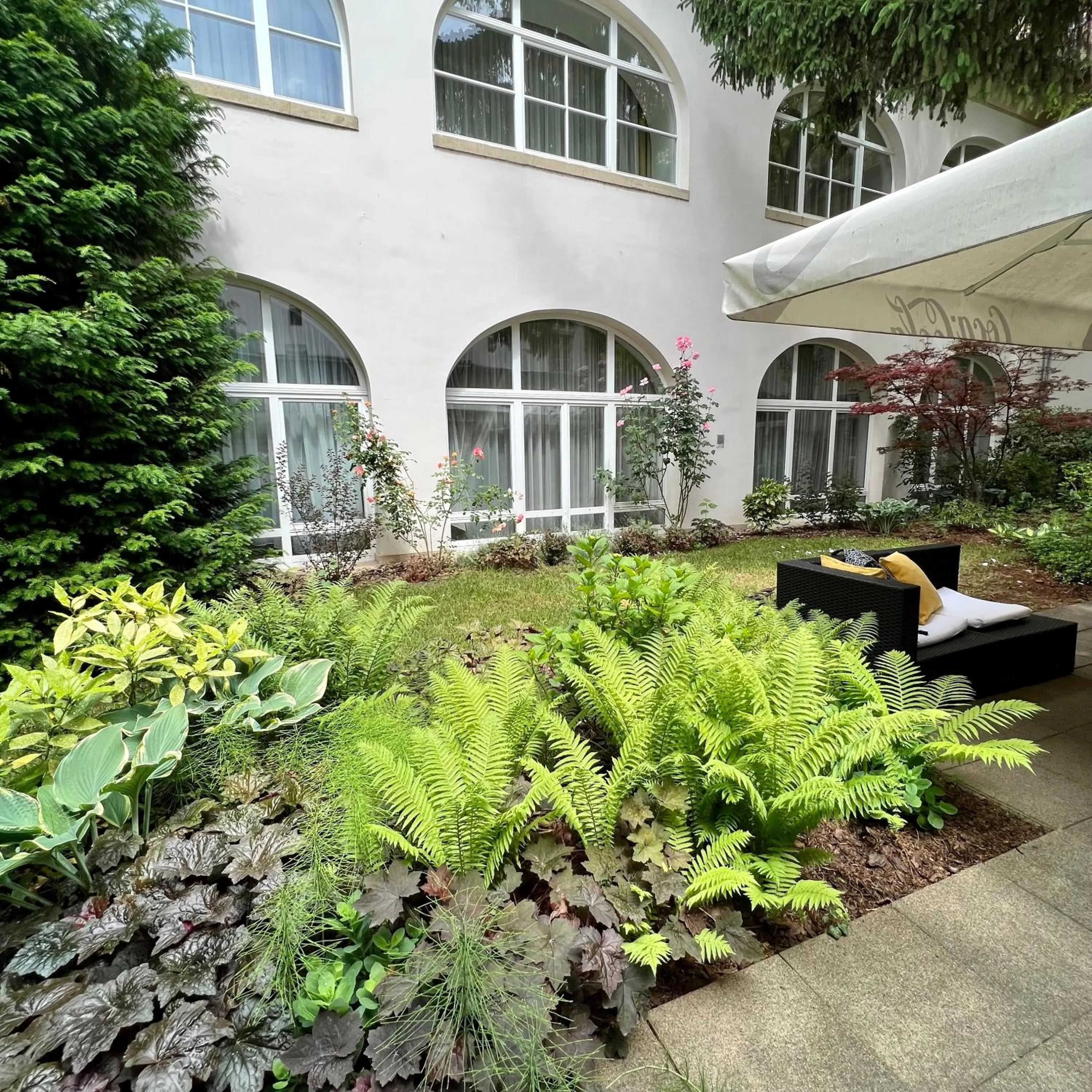 Garden in Buda Castle Hotel Budapest