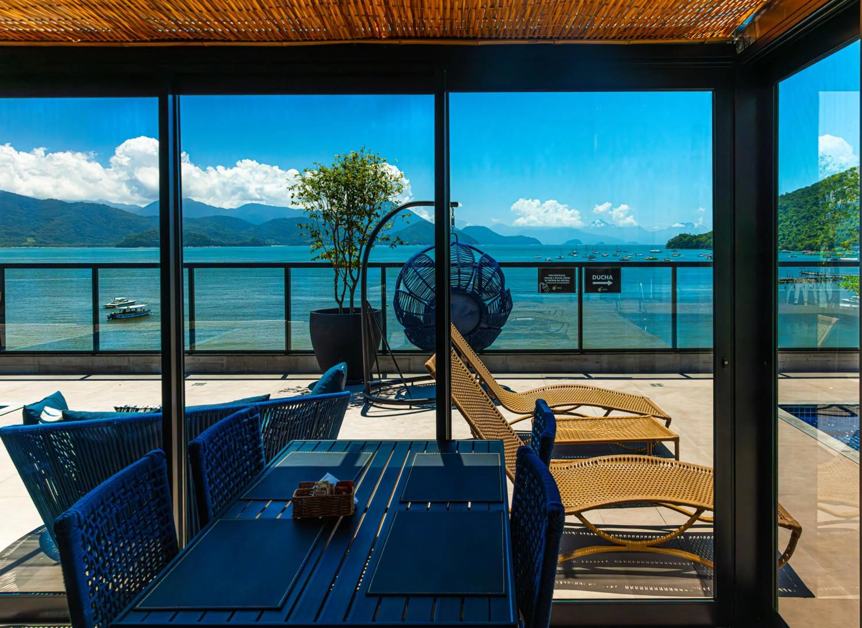 Pool view in Ubatuba Praia Hotel