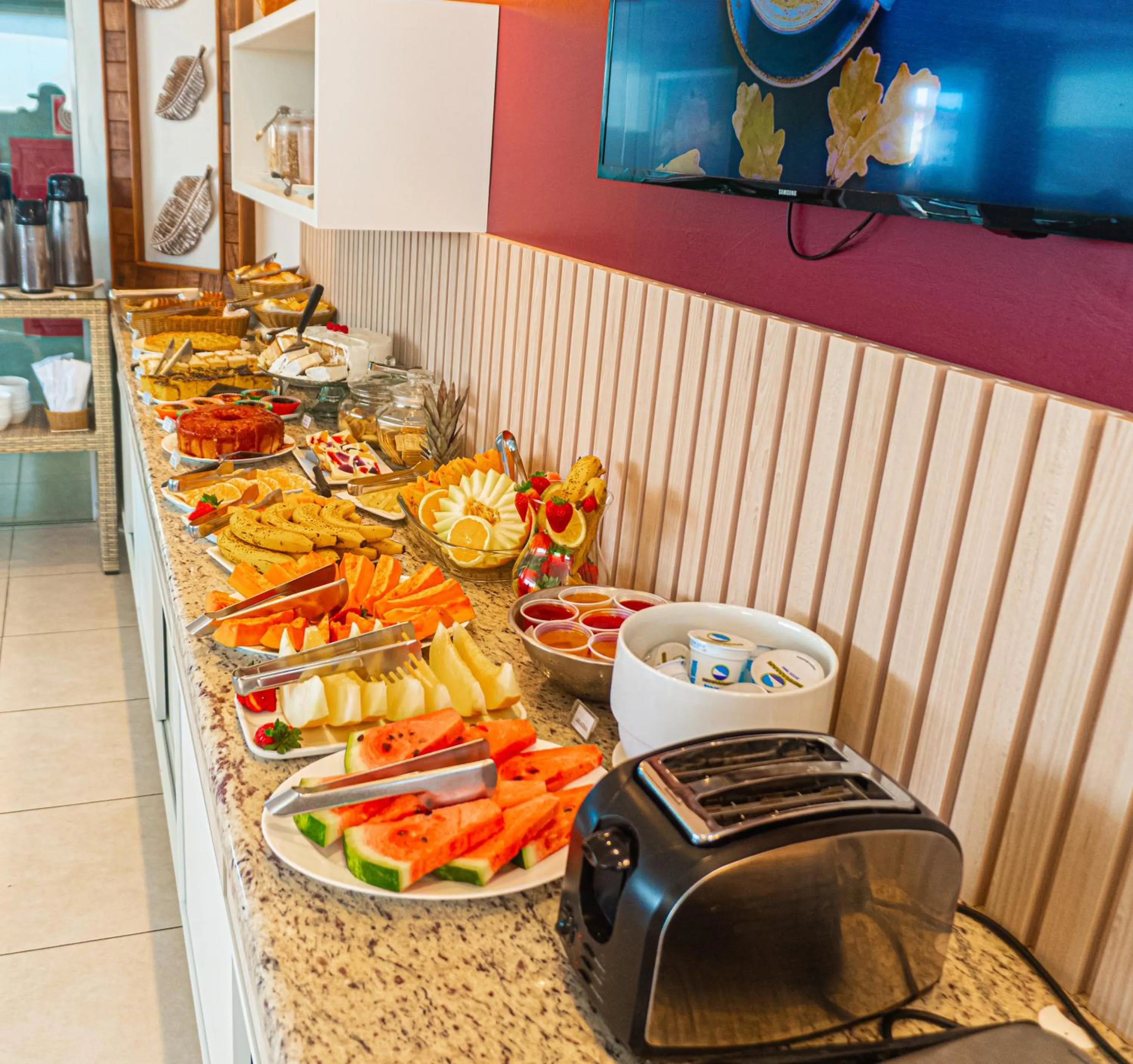 Buffet breakfast in Ubatuba Praia Hotel
