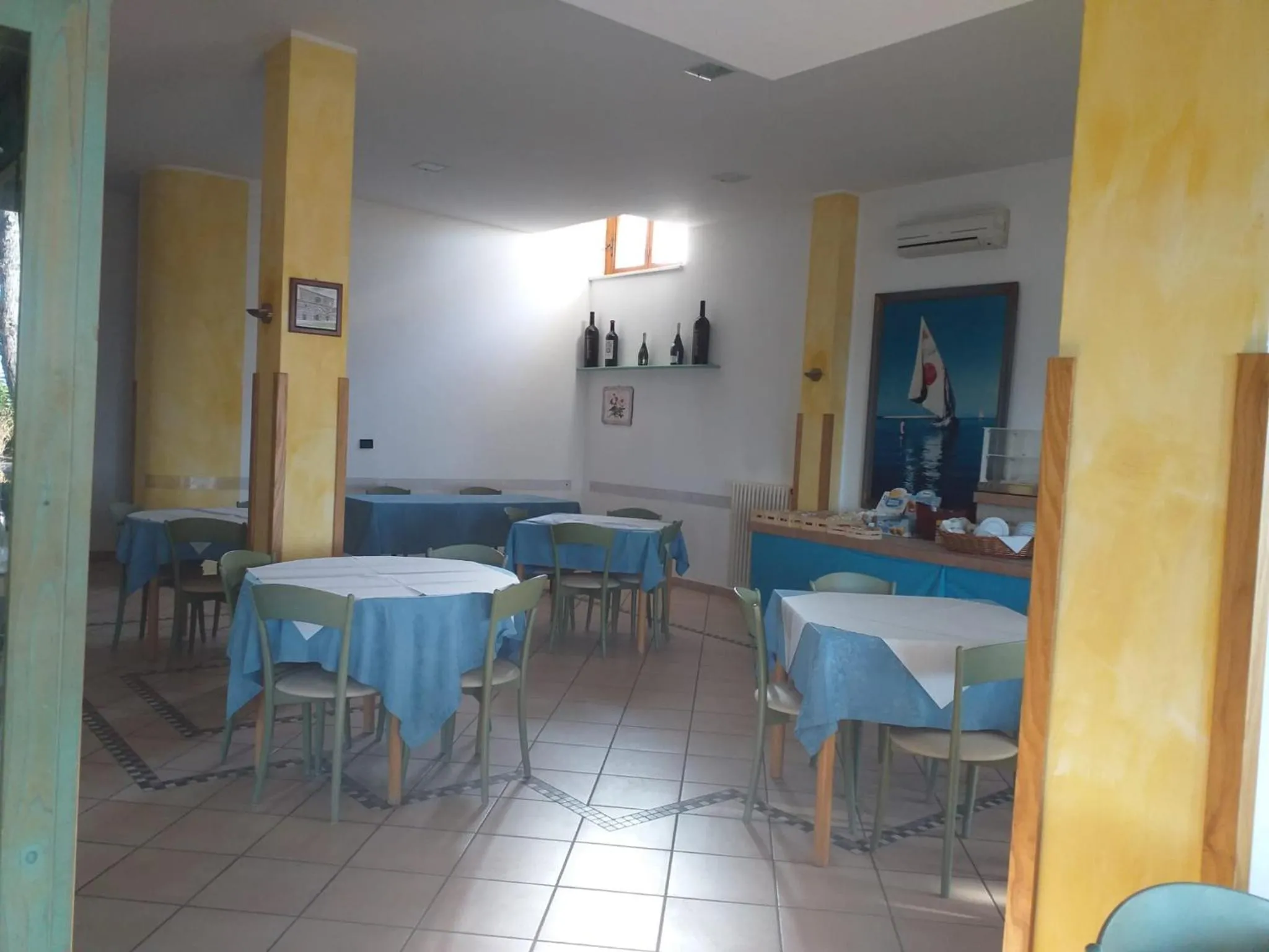 View (from property/room) in Spacious quadruple room a stone throw from the sea
