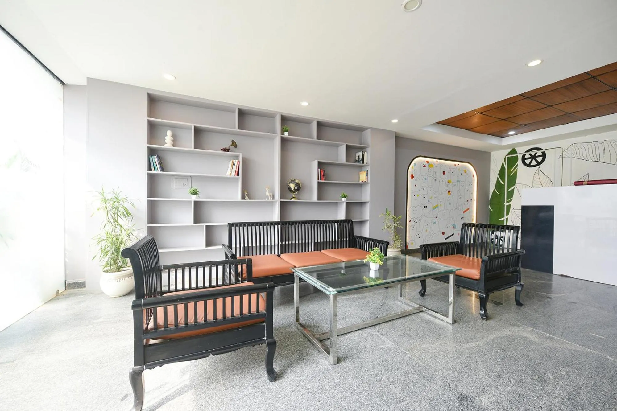 Seating area in Via Alpha