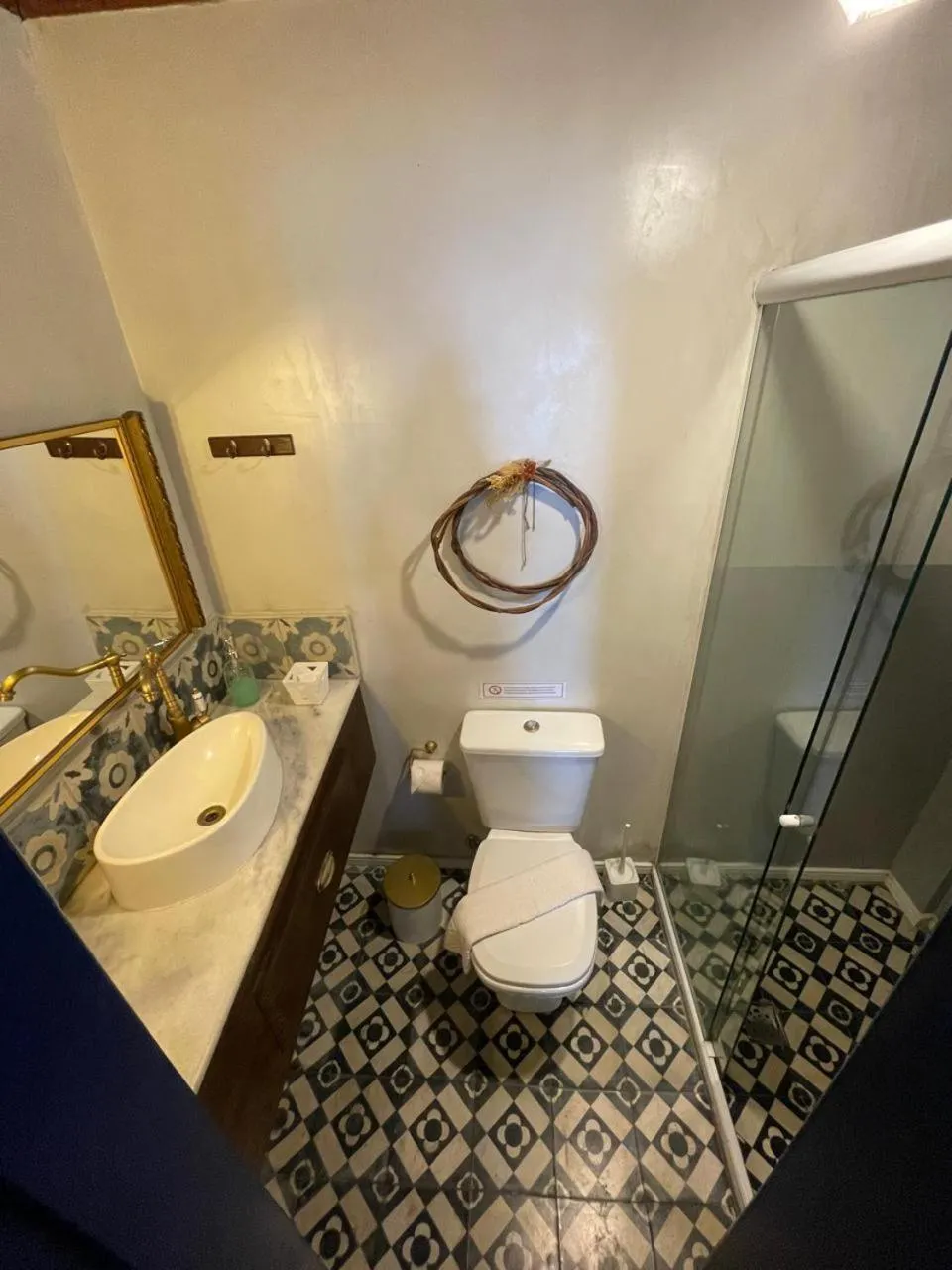 Bathroom in Pousada Beija Flor