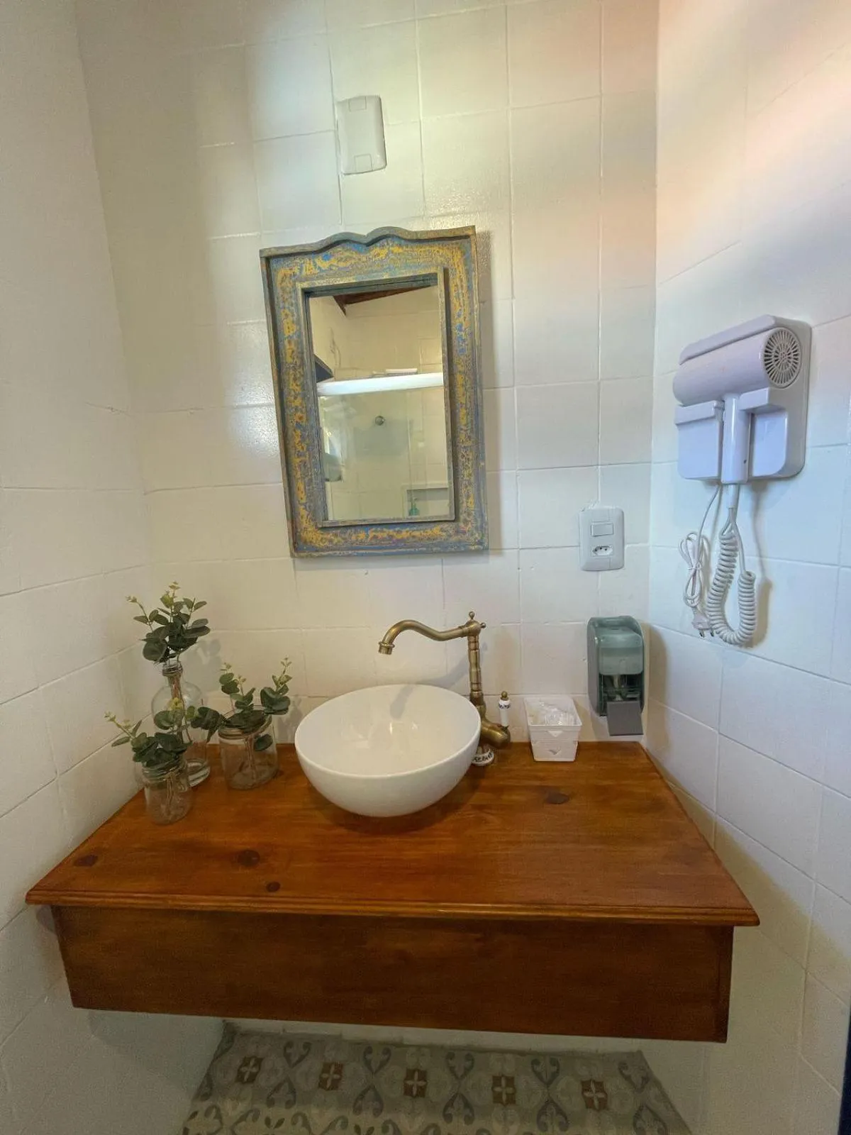 Bathroom in Pousada Beija Flor