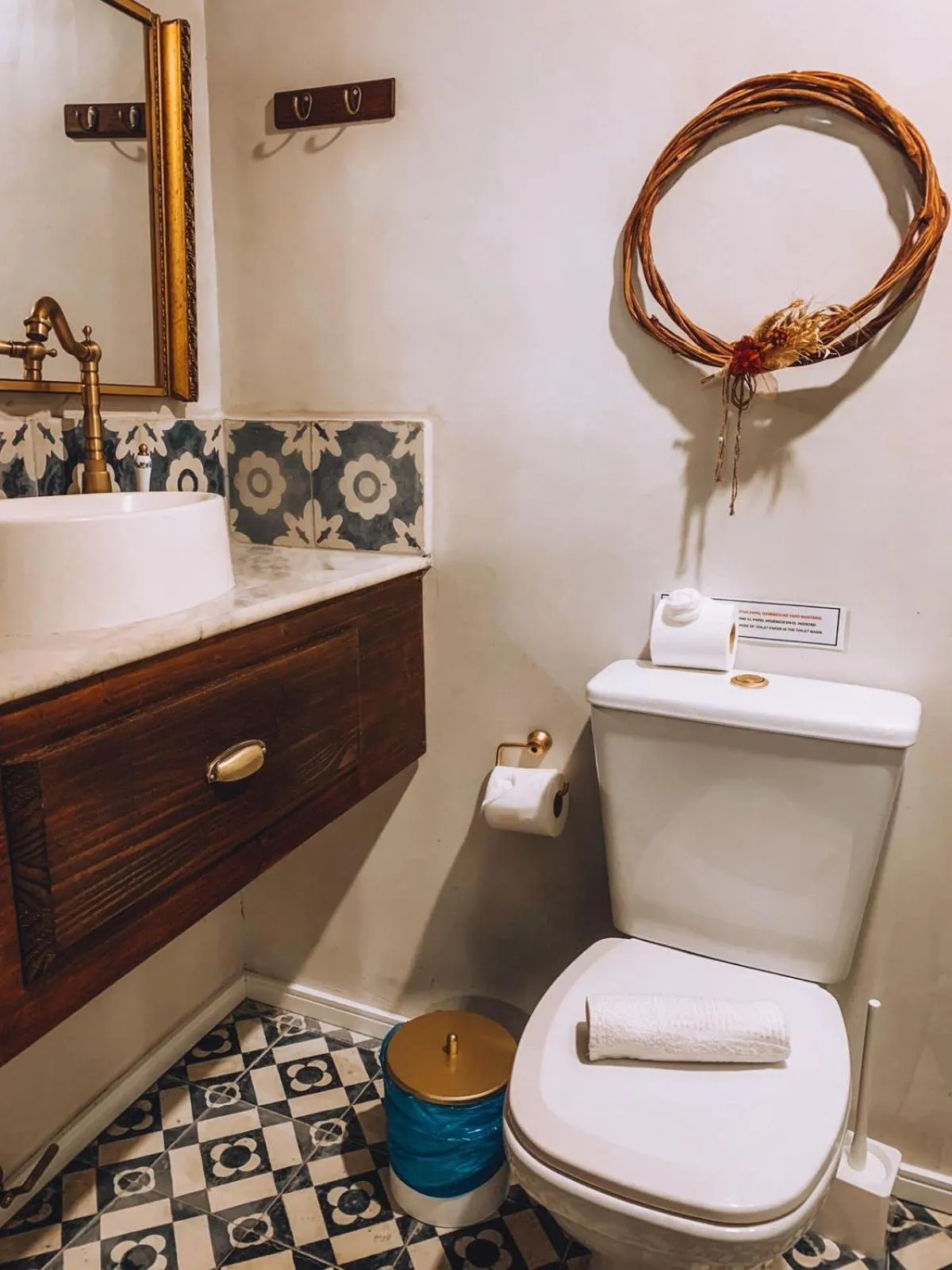 Bathroom in Pousada Beija Flor