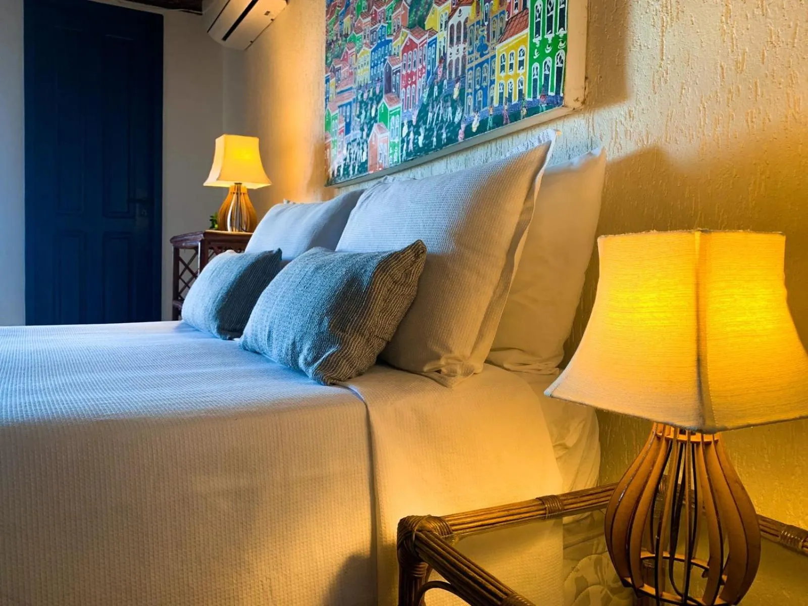 Bed in Pousada Beija Flor