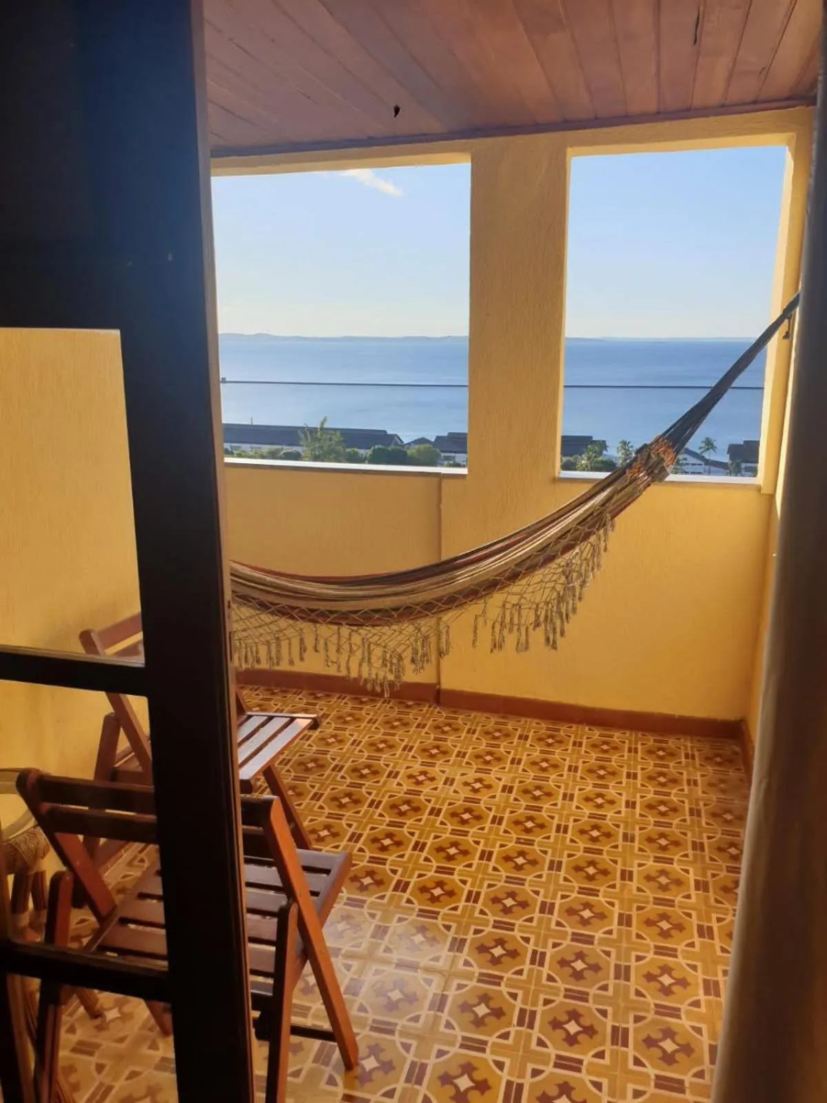 Balcony/Terrace in Pousada Beija Flor