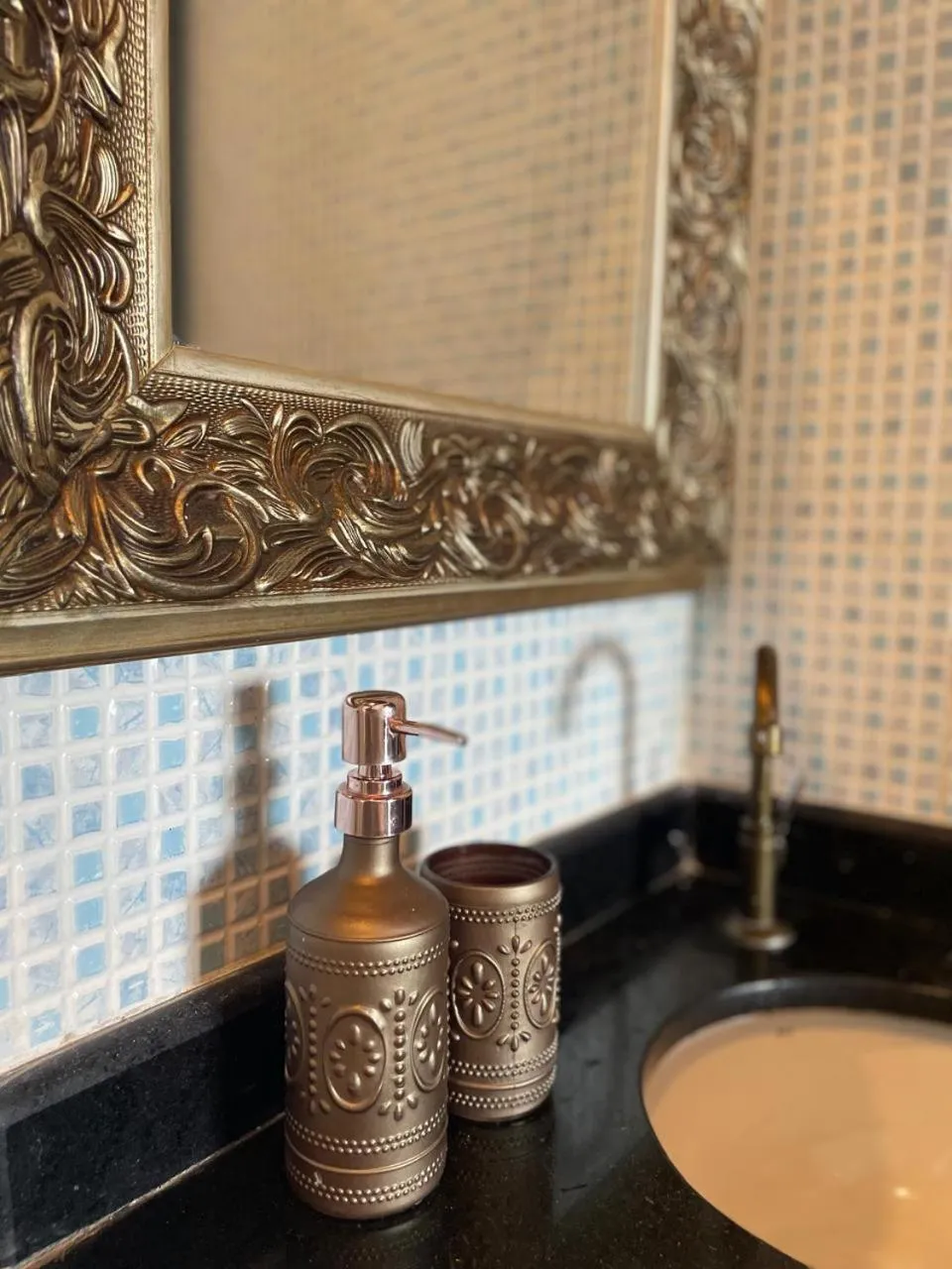 Bathroom in Pousada Beija Flor