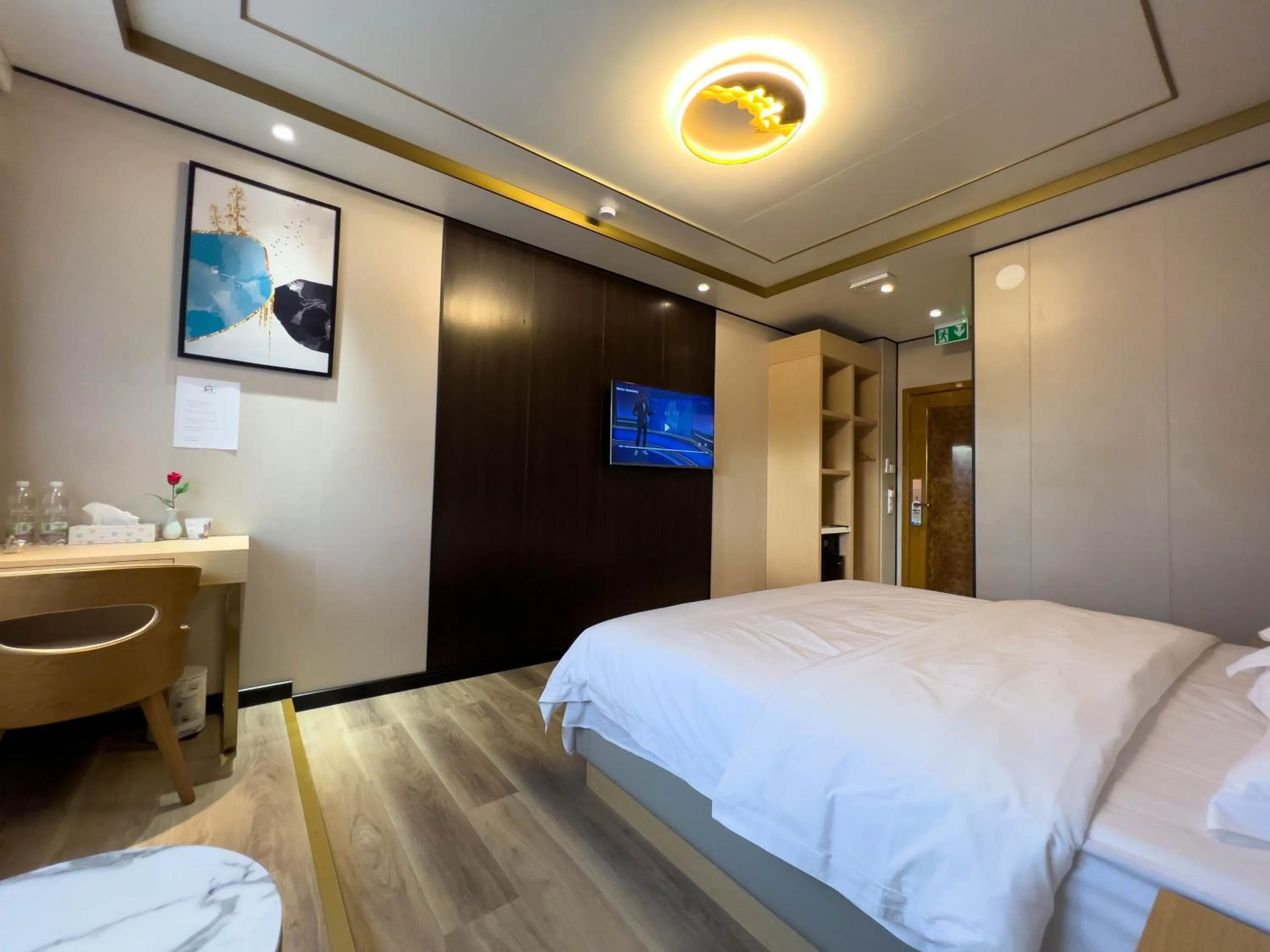 Bed in Mr.Liao Hotel