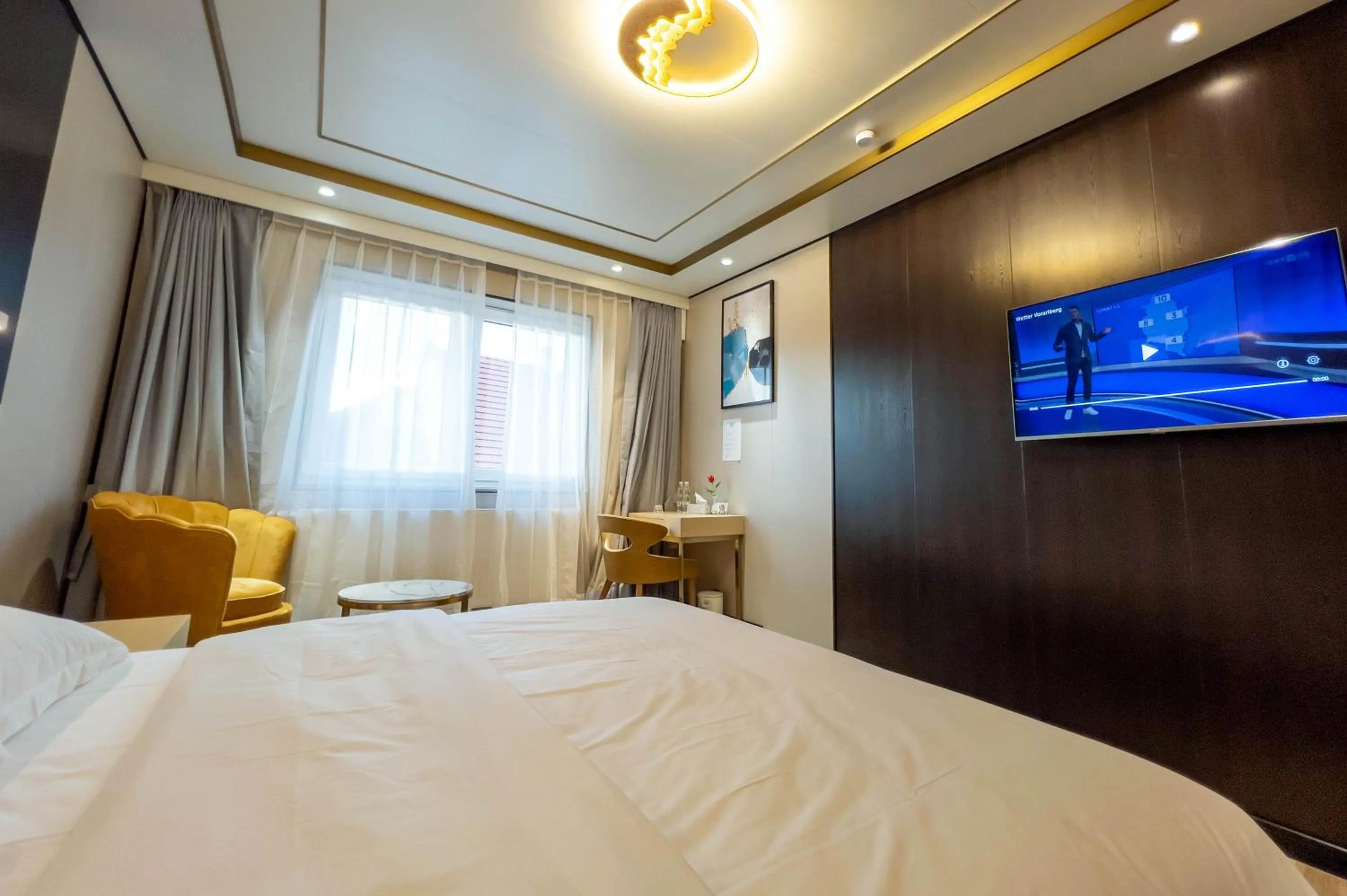 Bed in Mr.Liao Hotel