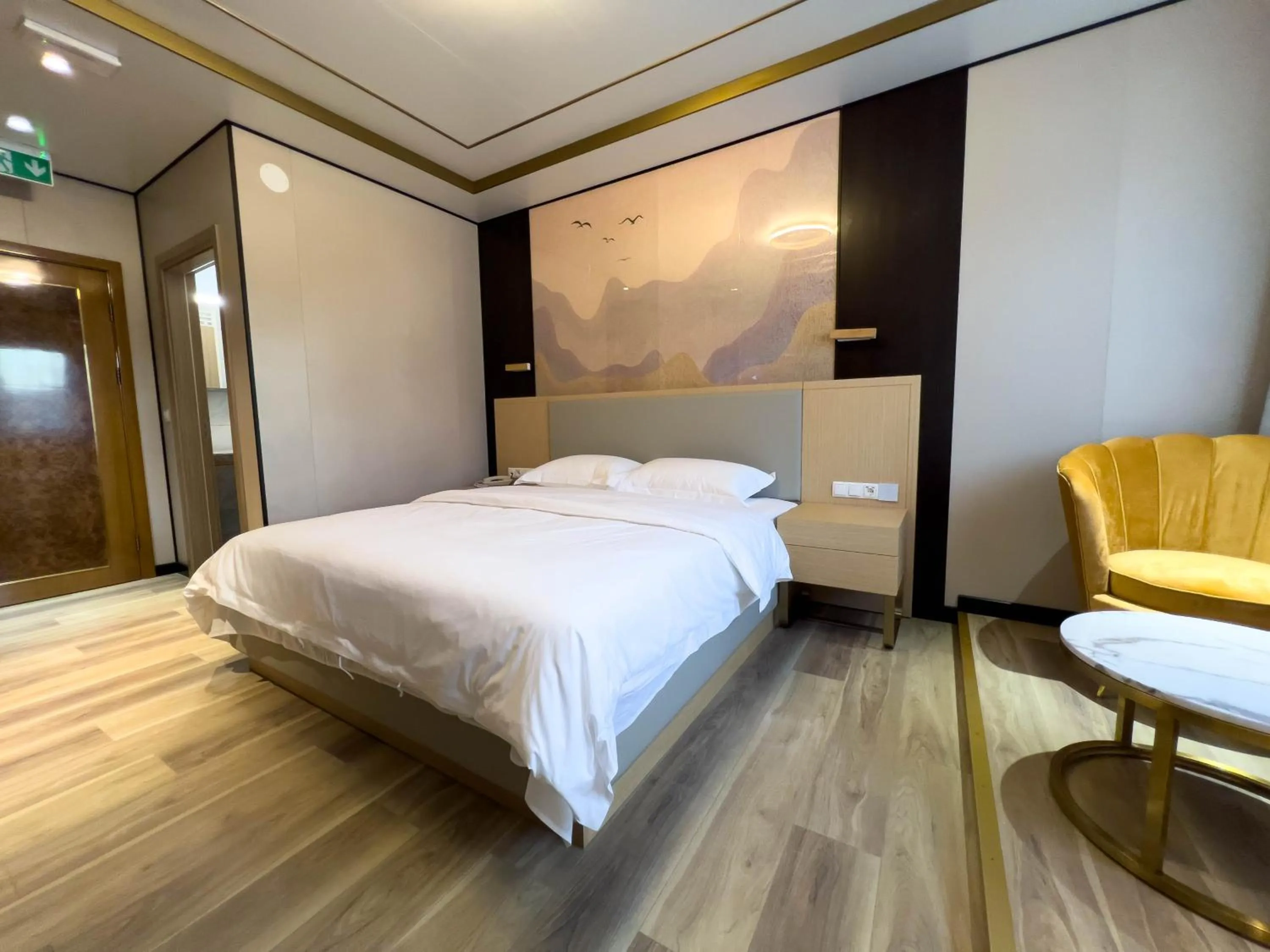 Bed in Mr.Liao Hotel